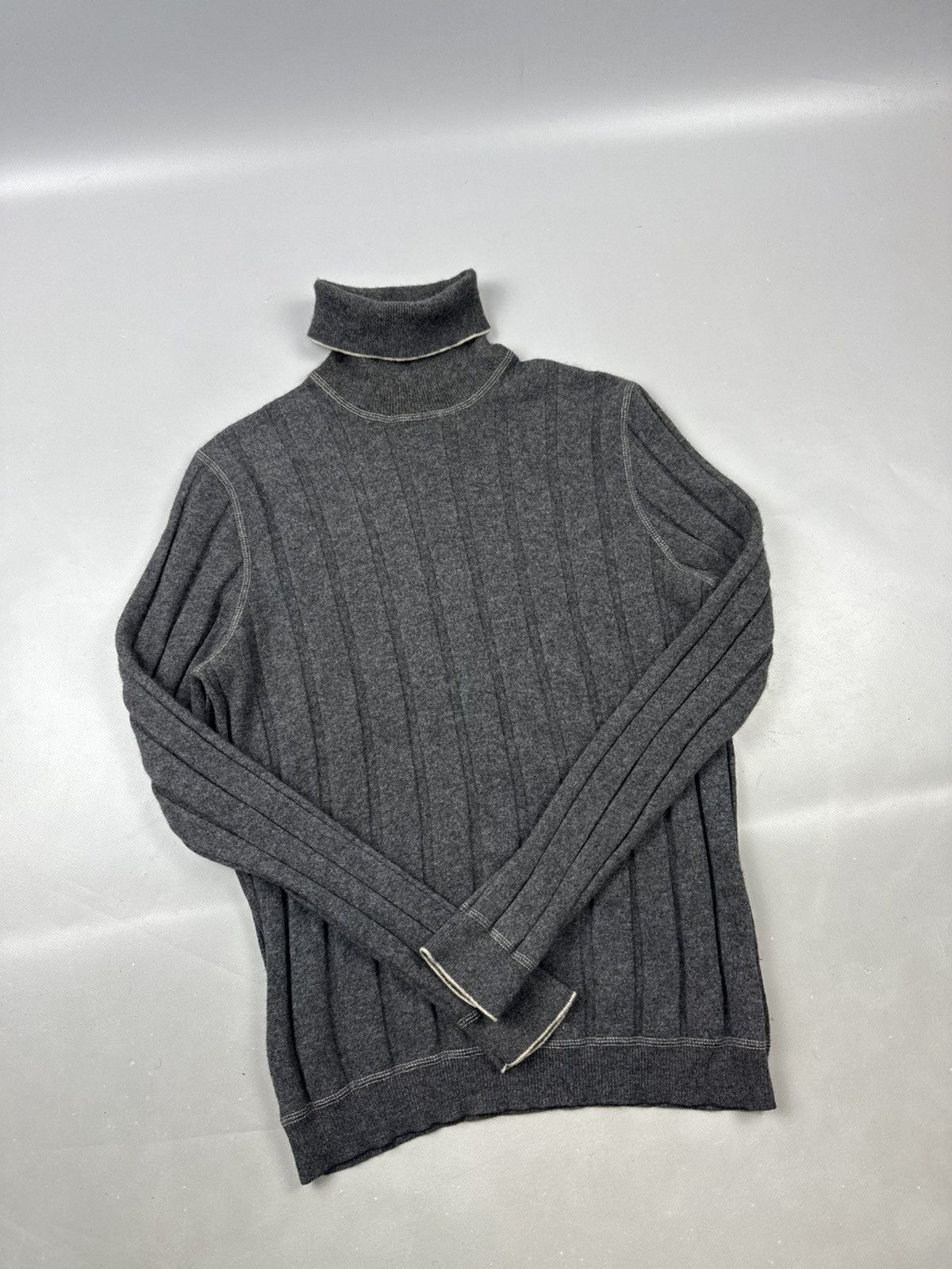Brunello Cucinelli Brunello cucinelli jersey dolcevitta grey size M Size US M / EU 48-50 / 2 - 1 Thumbnail