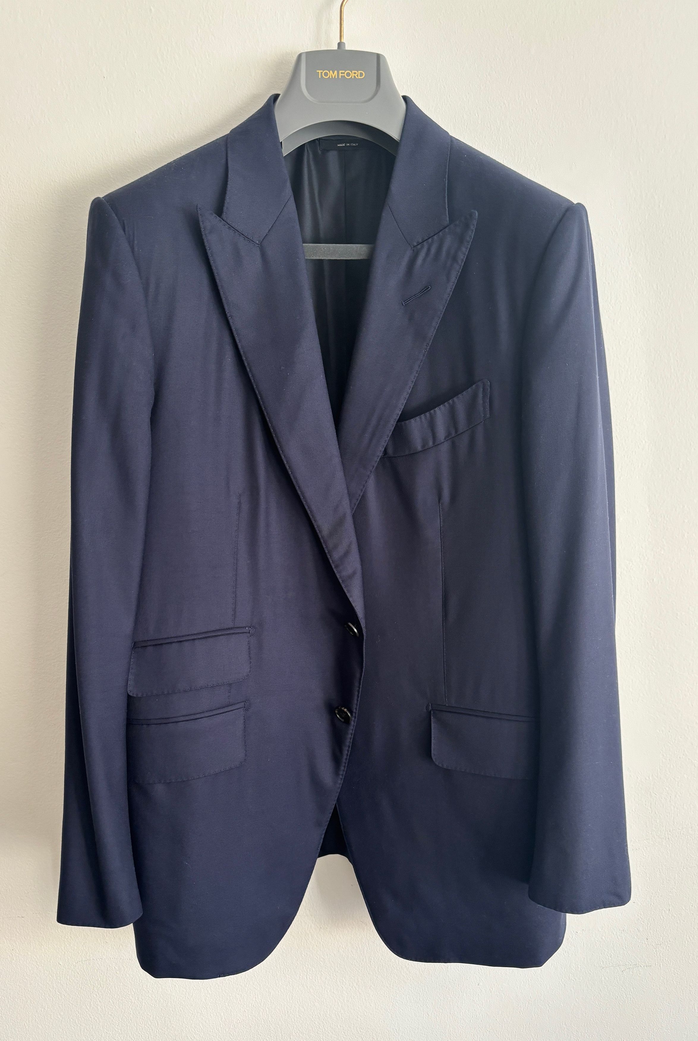 Peak Lapel O Connor Navy Sport Coat/ Blazer -38S