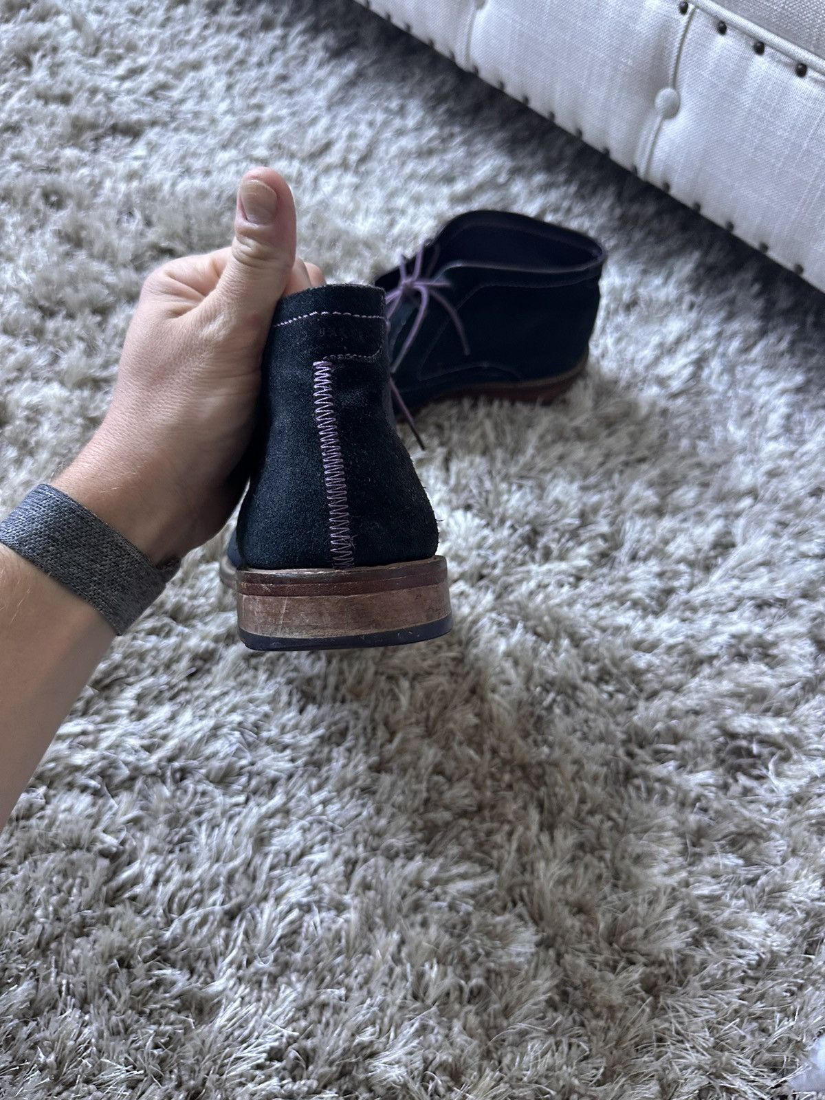 Ted Baker Navy Suede Boot - Ted Baker Men’s US 11 Size US 11 / EU 44 - 6 Thumbnail