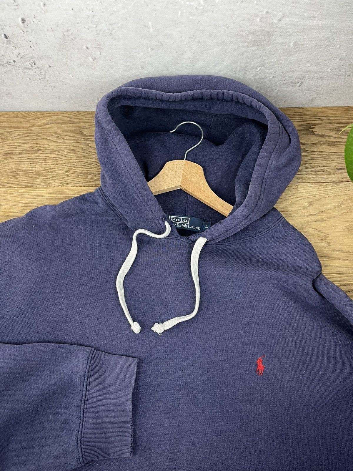 Polo Ralph Lauren × RRL Ralph Lauren × Vintage Distressed Vintage Polo Ralph Lauren Hoodie Size US L / EU 52-54 / 3 - 2 Thumbnail