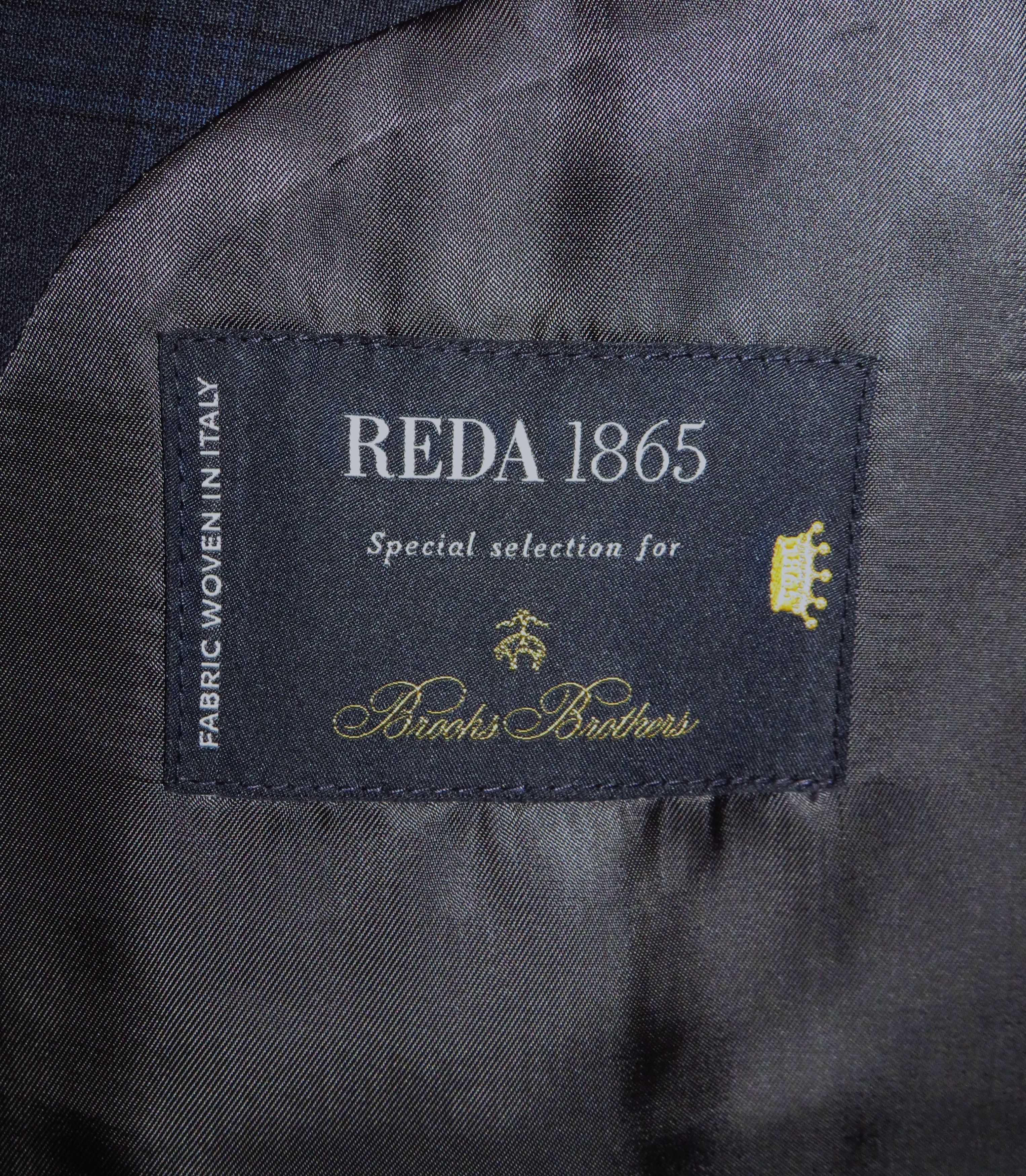Brooks Brothers 1818 Traditional Reda Blue Plaid Two Button Suit 48R NWT Size 48R - 16 Thumbnail