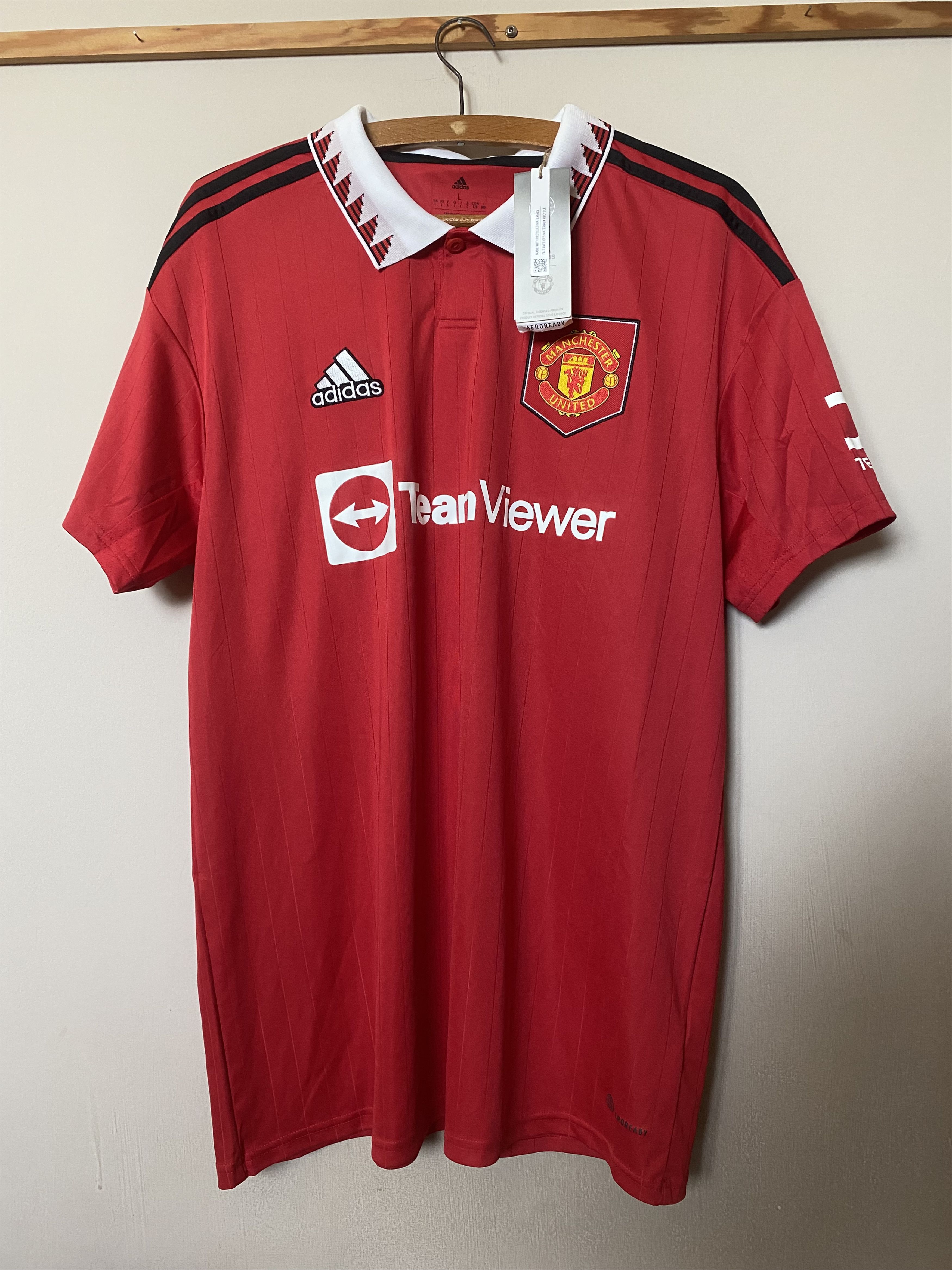 Adidas MANCHESTER UNITED FC 2022 -2023 - Adidas - L - NEW - UNIQUE Size US L / EU 52-54 / 3 - 1 Thumbnail