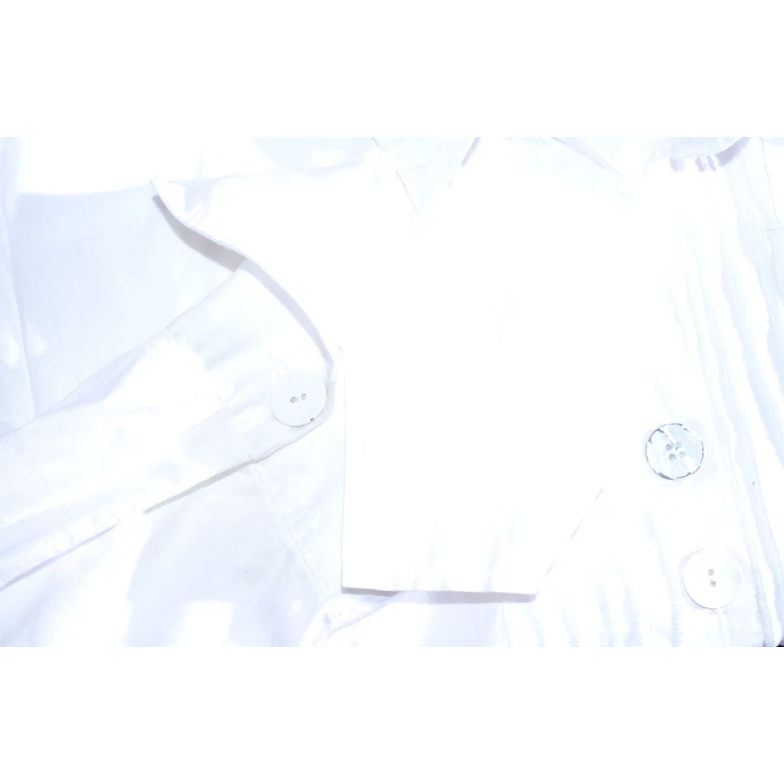 Vintage Bottega by Elisa Cavaletti Women's White Shirt Blouse Button Down Size L Size L / US 10 / IT 46 - 7 Thumbnail