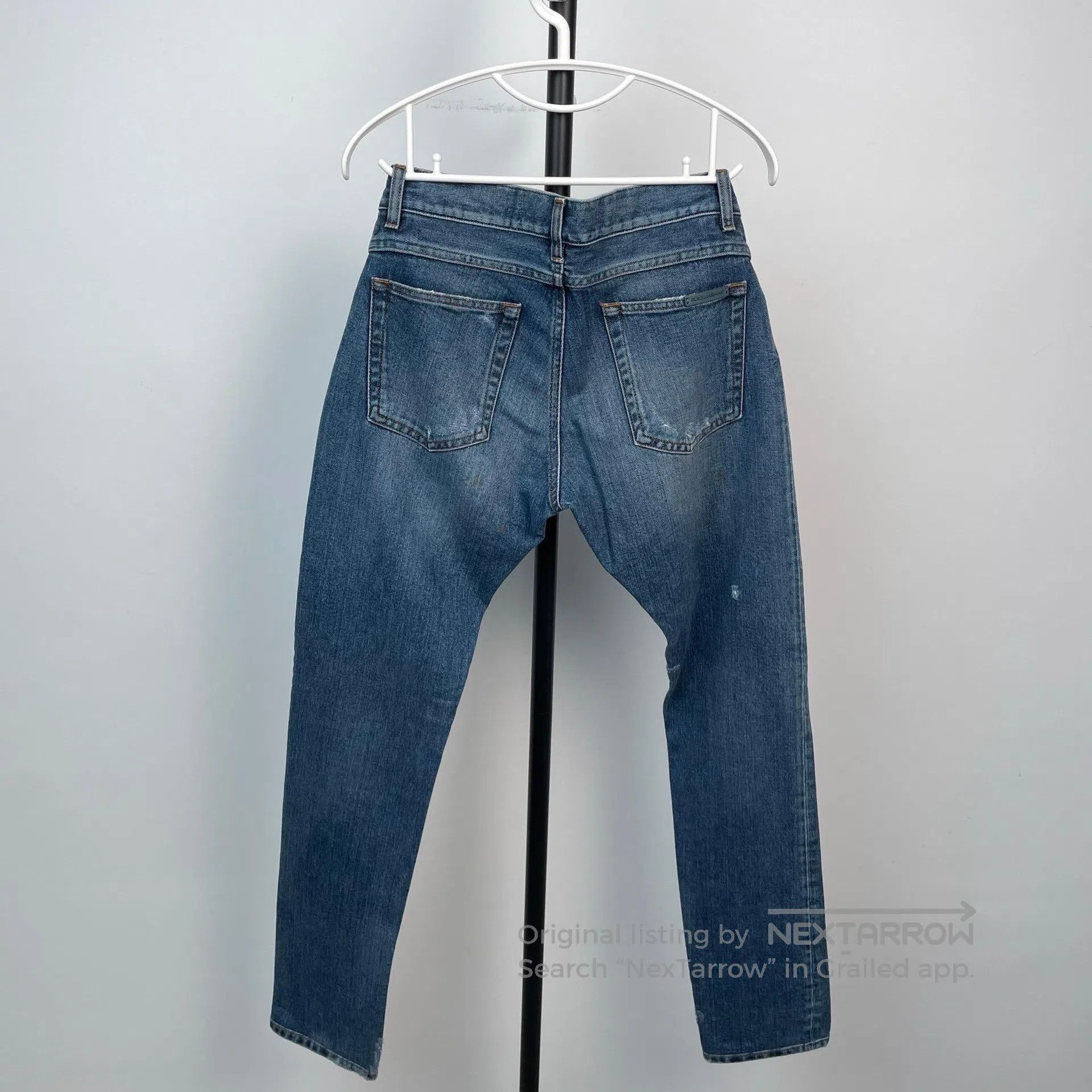 Dolce & Gabbana Dolce Gabbana Blue Camo Patterned Destroyed Denim Jeans| Size US 28 / EU 44 - 2 Thumbnail