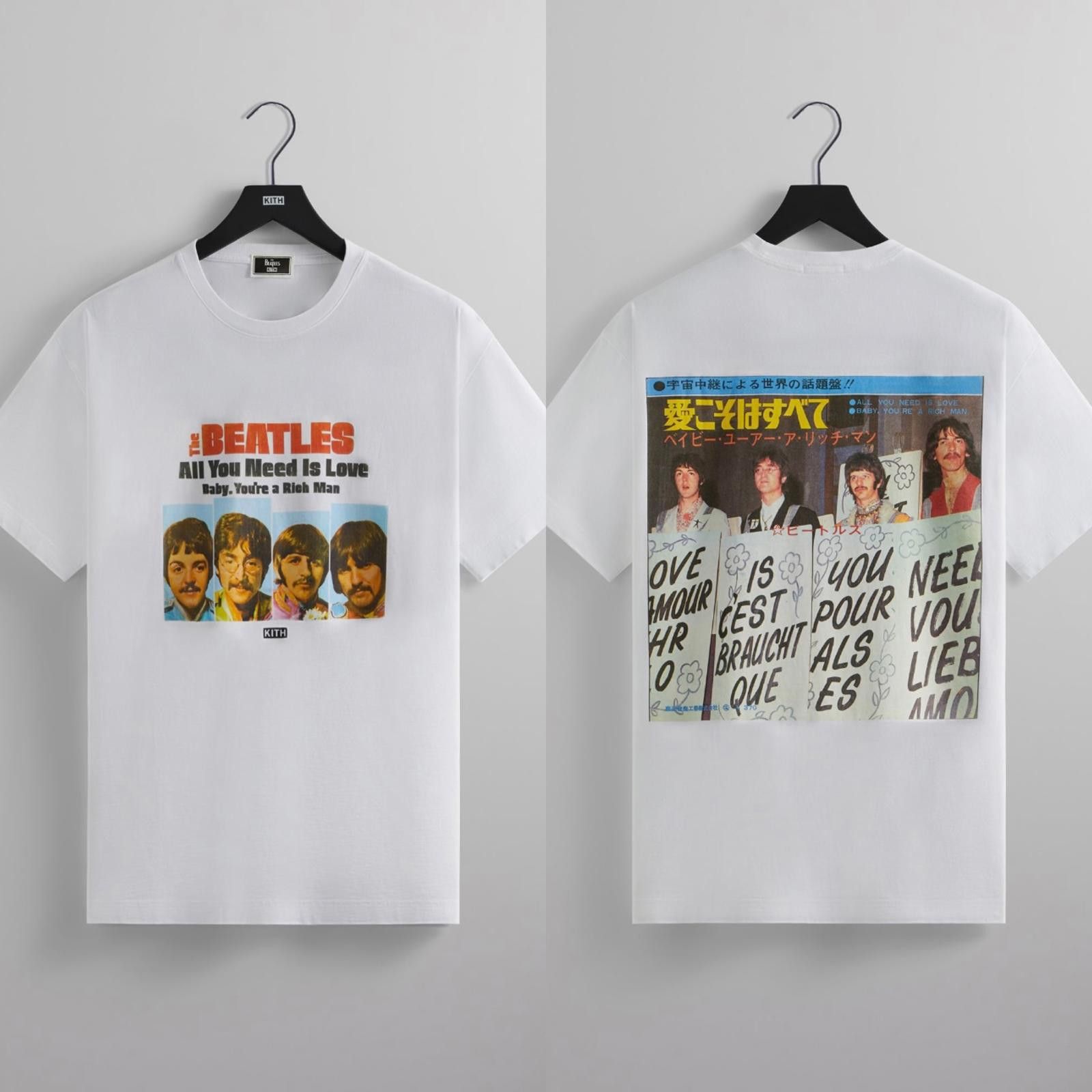 Kith Kith x The Beatles All You Need is Love Vintage Tee | Grailed