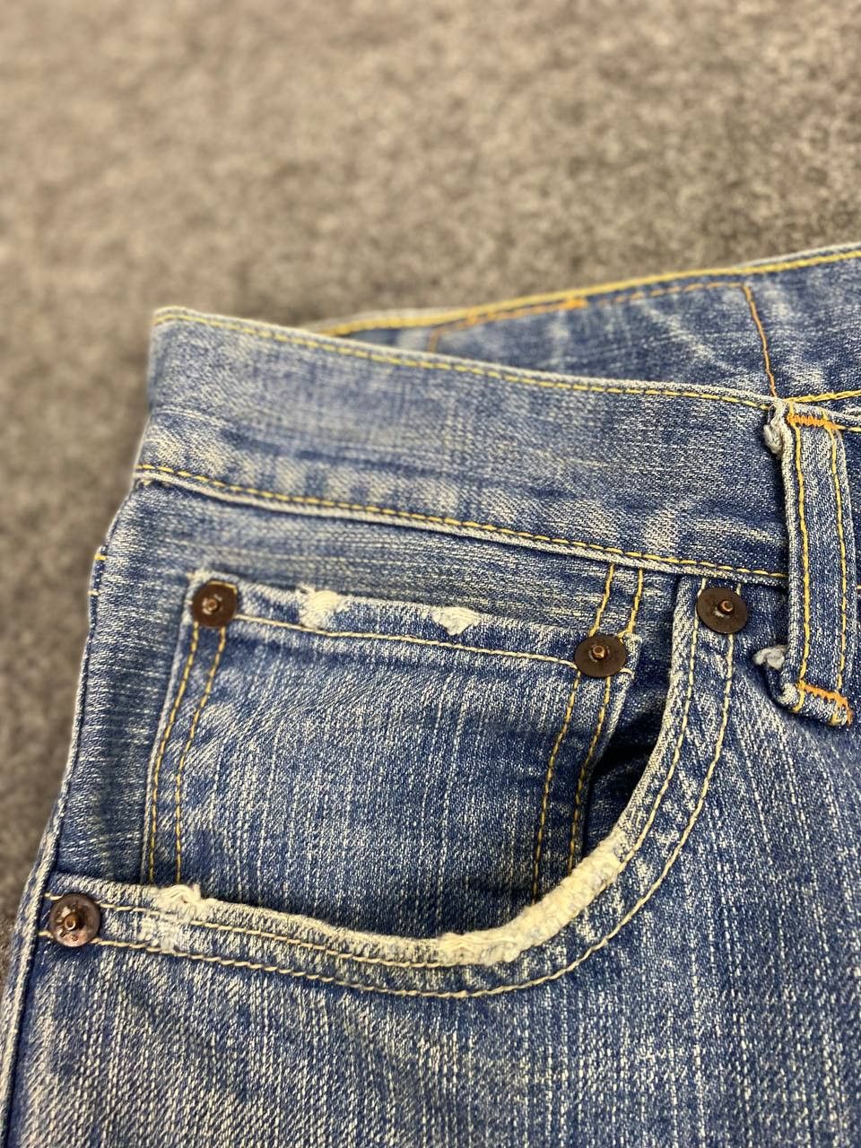 Levi's vintage levis 503 short denim distressed Size US 36 / EU 52 - 12 Thumbnail