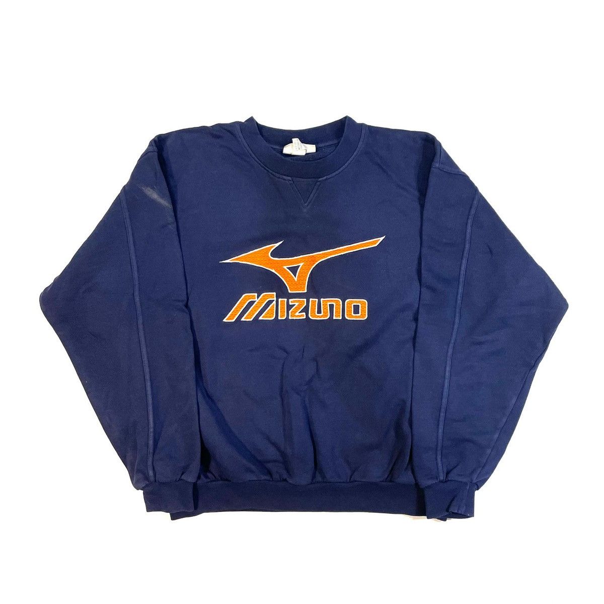 Mizuno Navy and orange Mizuno crewneck sweatshirt Crewneck vintage Size US M / EU 48-50 / 2 - 1 Thumbnail