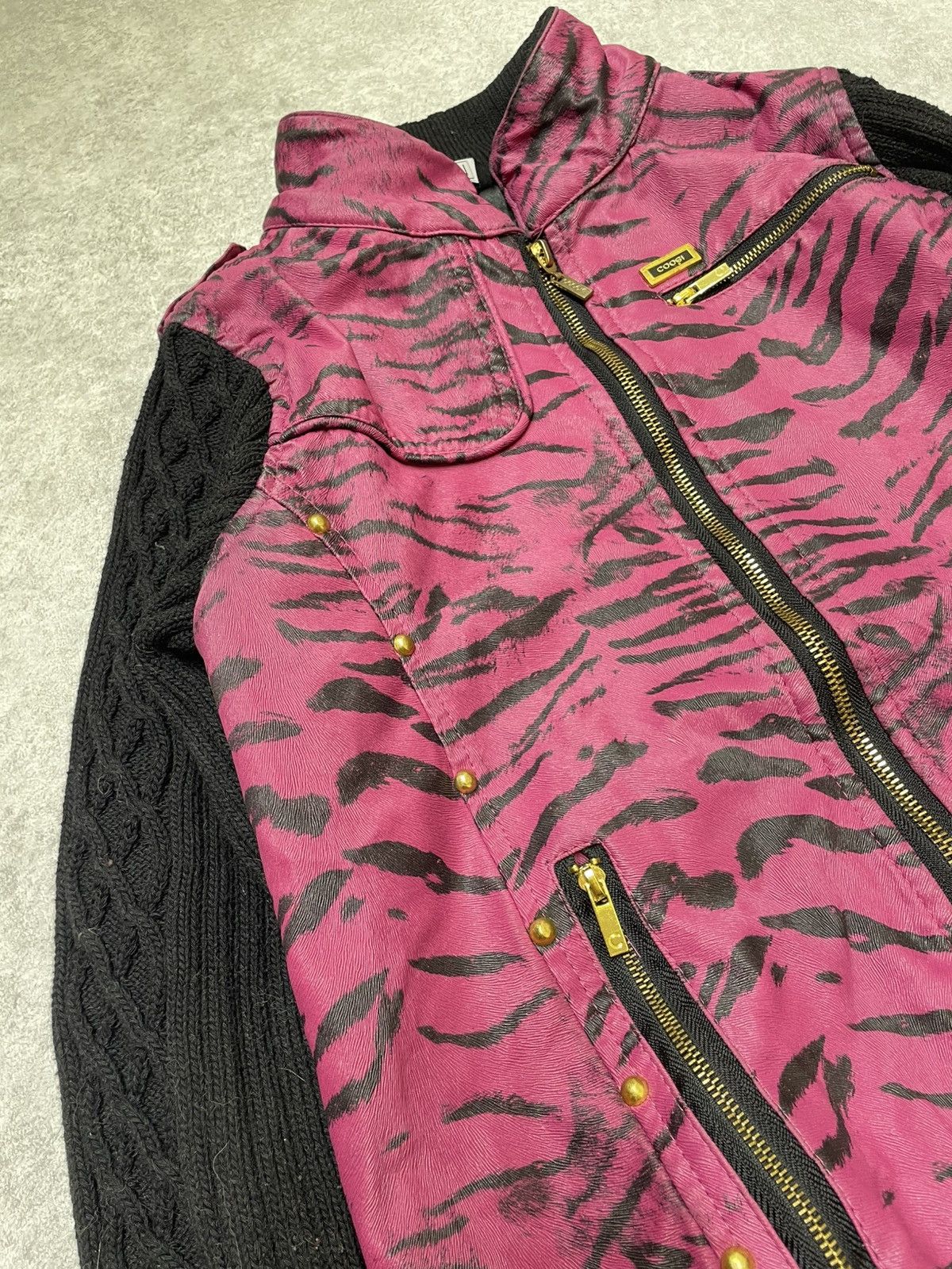 If Six Was Nine × Japanese Brand × Le Grande Bleu (L.G.B.) WCJ Leopard Knit Bomber — 2000s Tokyo Energy Size US M / EU 48-50 / 2 - 6 Thumbnail