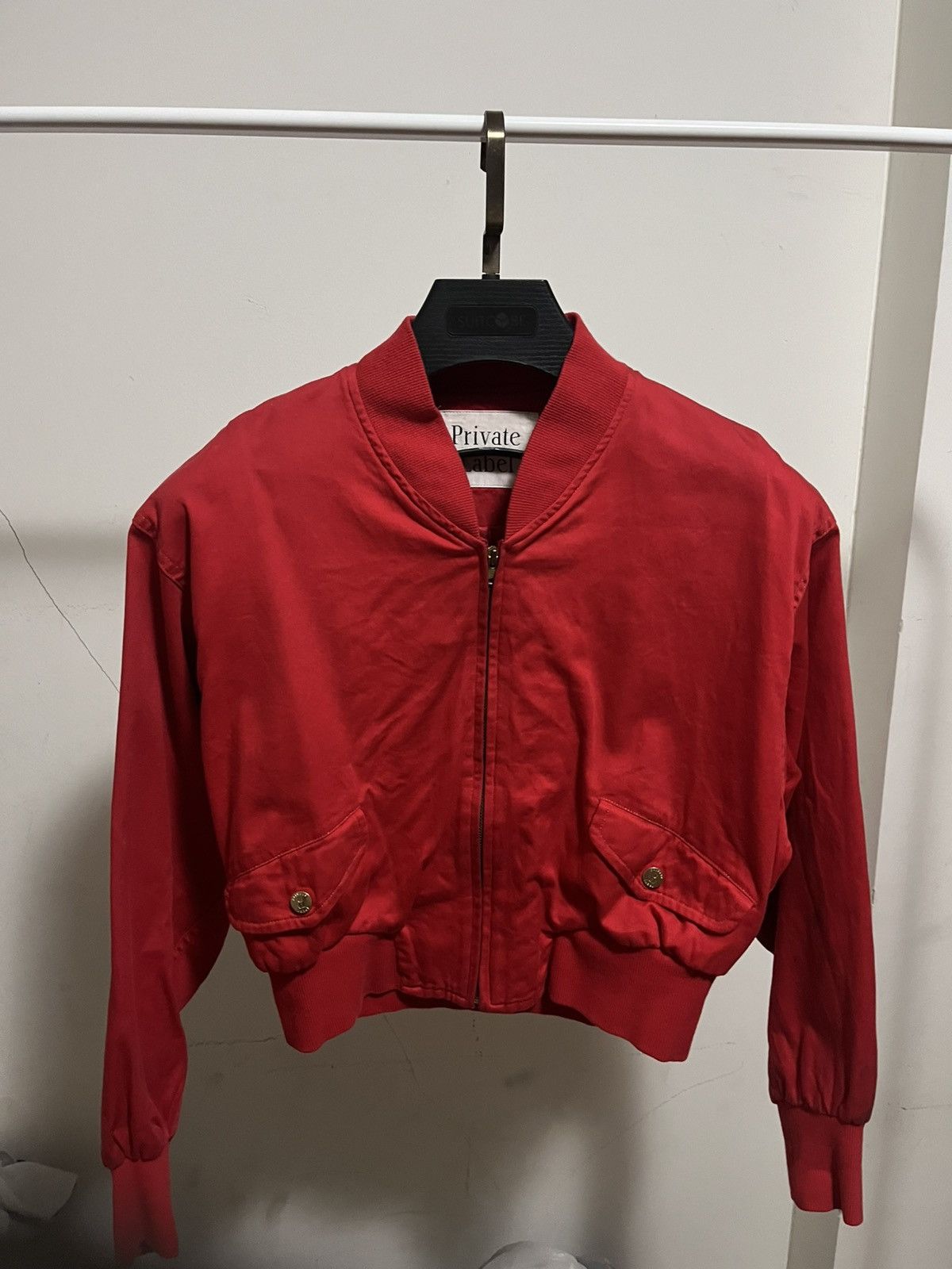 Vintage Vintage Private Label Japan Tulip Bomber Jacket (Red) Size M / US 6-8 / IT 42-44 - 2 Thumbnail