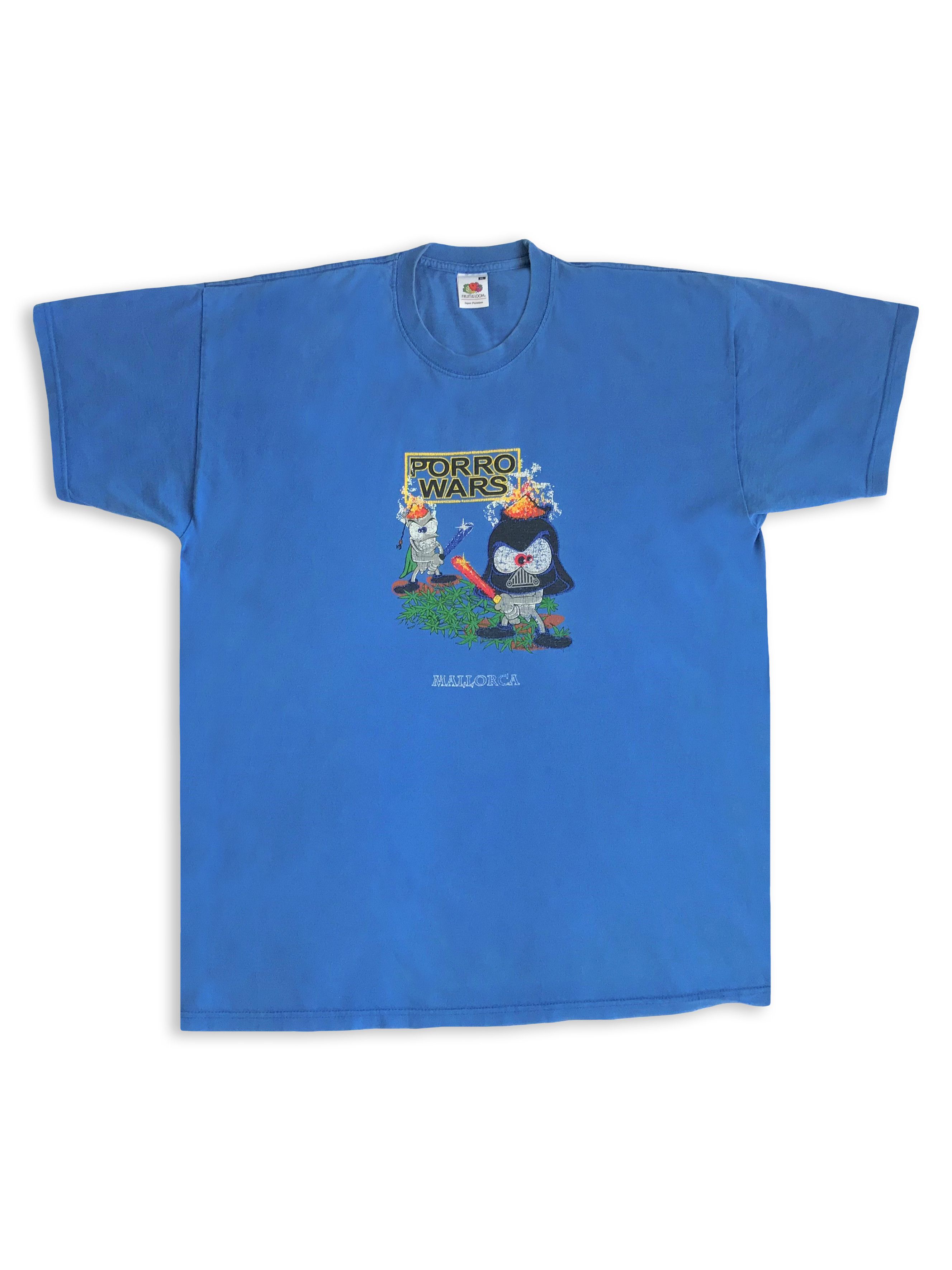 Star Wars Y2K PORRO WARS Mallorca t shirt 90s Vintage Retro Star Wars Size US XL / EU 56 / 4 - 1 Thumbnail