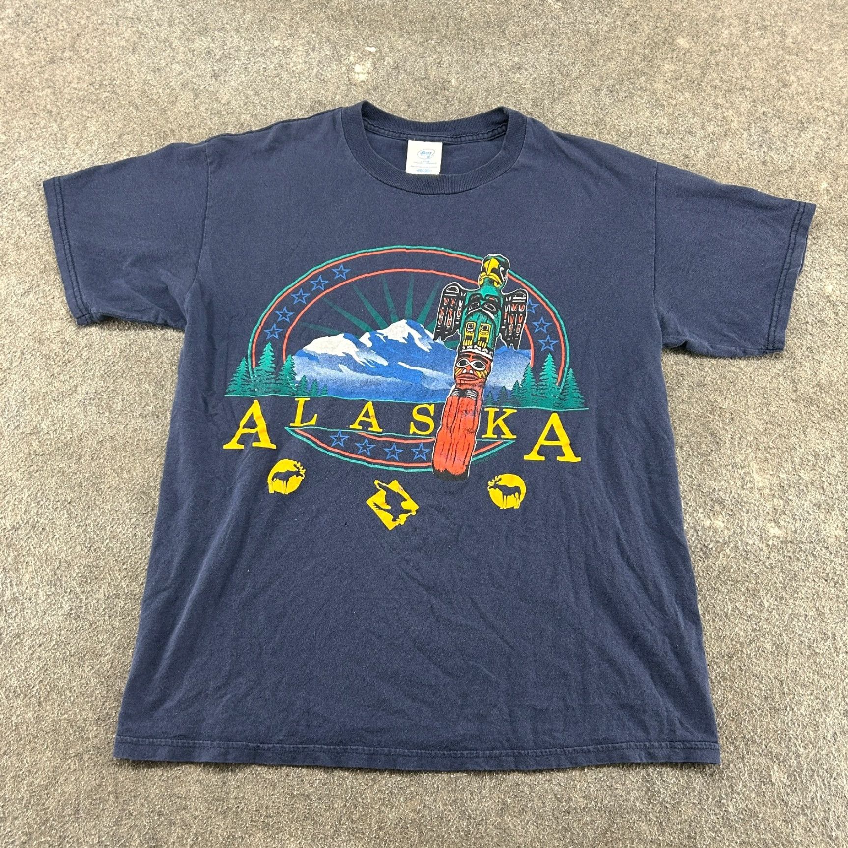 Native VINTAGE Alaska Shirt Mens L Blue Navy Totem Art Native Graphic Cotton Nature 90s Shirt Mens L Blue Navy Totem Art Native Graphic Cotton Nature 90s Size US L / EU 52-54 / 3 - 2 Thumbnail