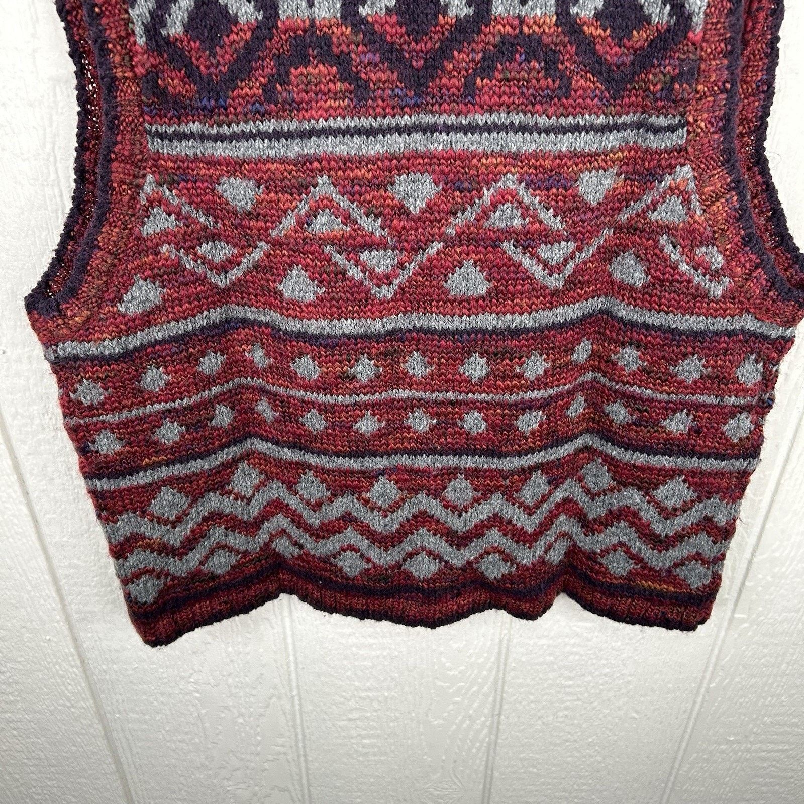 & Other Stories Vintage St. John’s Bay Aztec Style Zip-Up Sweater Vest Large Size L / US 10 / IT 46 - 8 Thumbnail