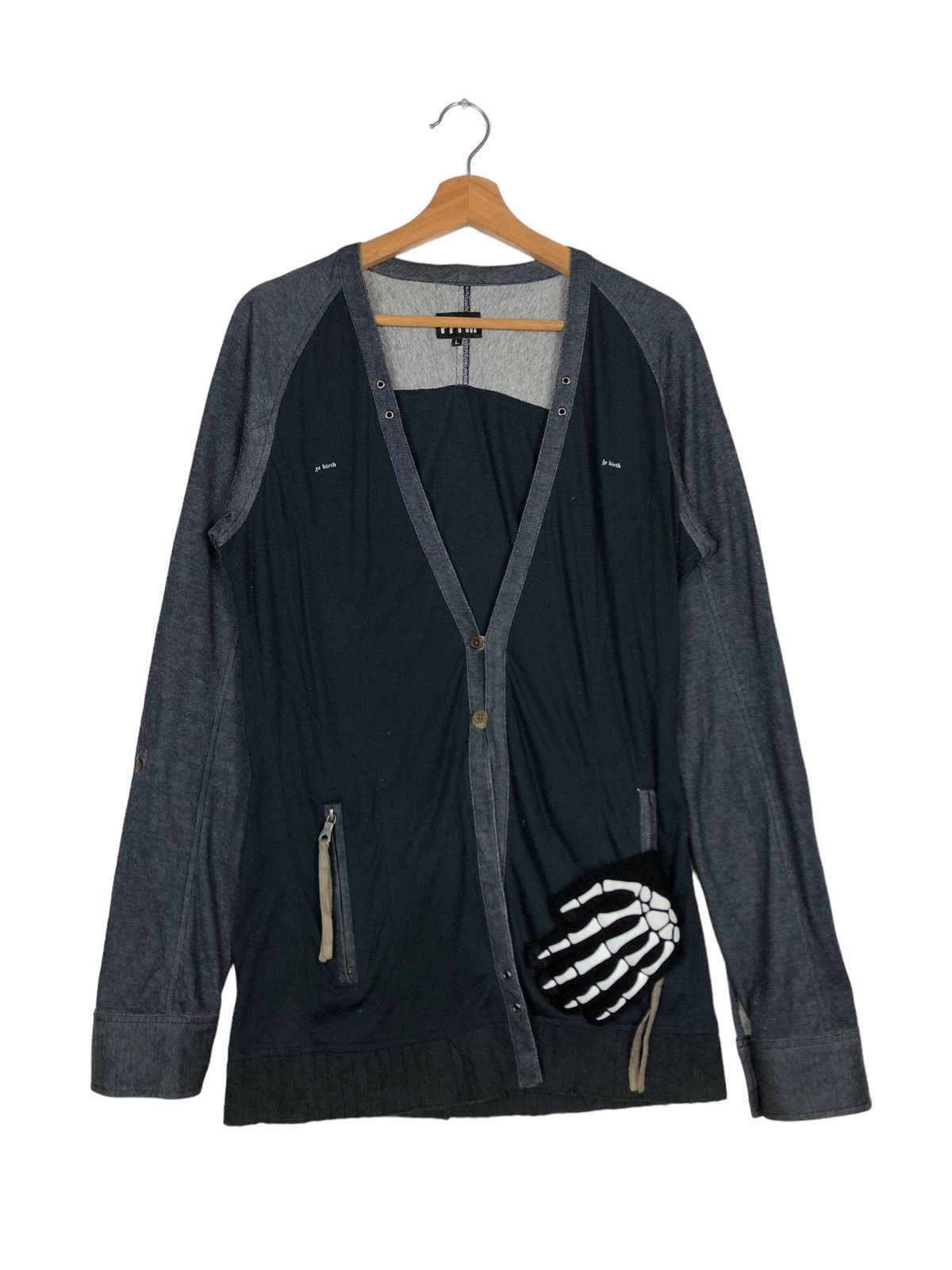 PPFM 🔥90’s Punk Design Cardigan Jacket Ppfm Block Colour Size US L / EU 52-54 / 3 - 1 Thumbnail