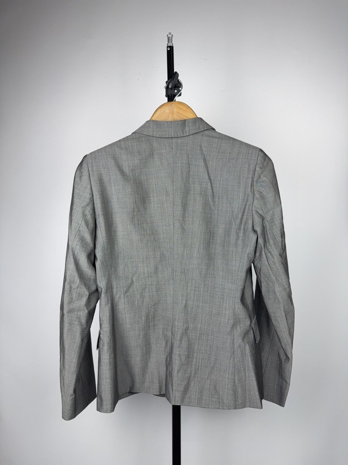 Max Mara Luxury Retro Style 00s MaxMara Grey Tailored Blazer Jacket Size S / US 4 / IT 40 - 10 Thumbnail