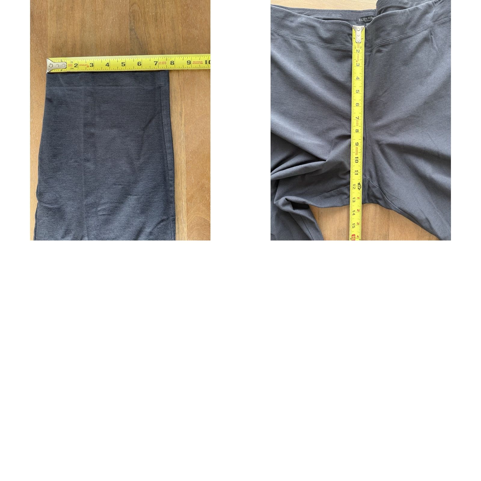 Eileen Fisher Eileen Fisher Washable Stretch Crepe Pull On Ankle Pants Womens 3X Gray USA Size 40" / US 18 - 8 Thumbnail