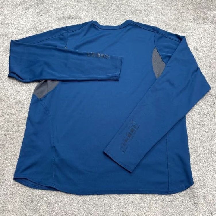 Nike Nike Long Sleeve T-Shirt Mens Medium Blue Crew Neck Athletic Tee Vintage Y2K Activewear Shirt Size US M / EU 48-50 / 2 - 2 Thumbnail