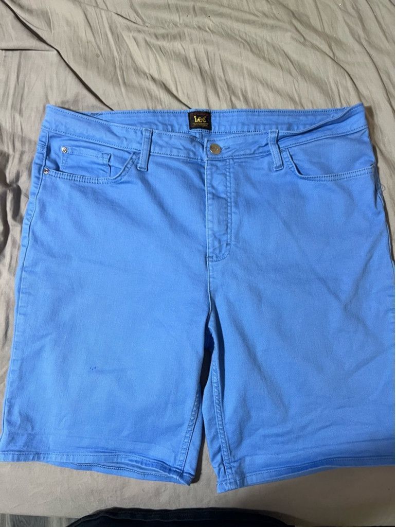 Lee Women's Lee Denim Shorts Size M Blue Size 42" / US 20 - 1 Thumbnail