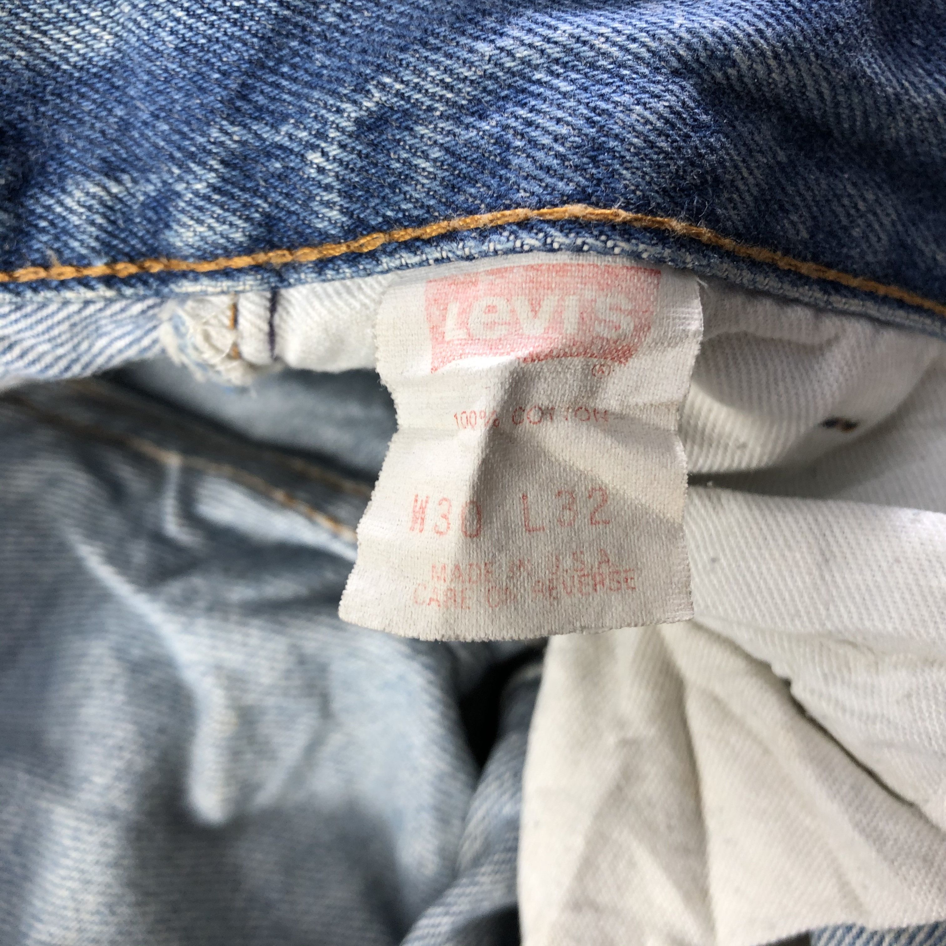 Levi's Vintage 90s Levis 501 Jeans-J3951 Size US 30 / EU 46 - 10 Thumbnail