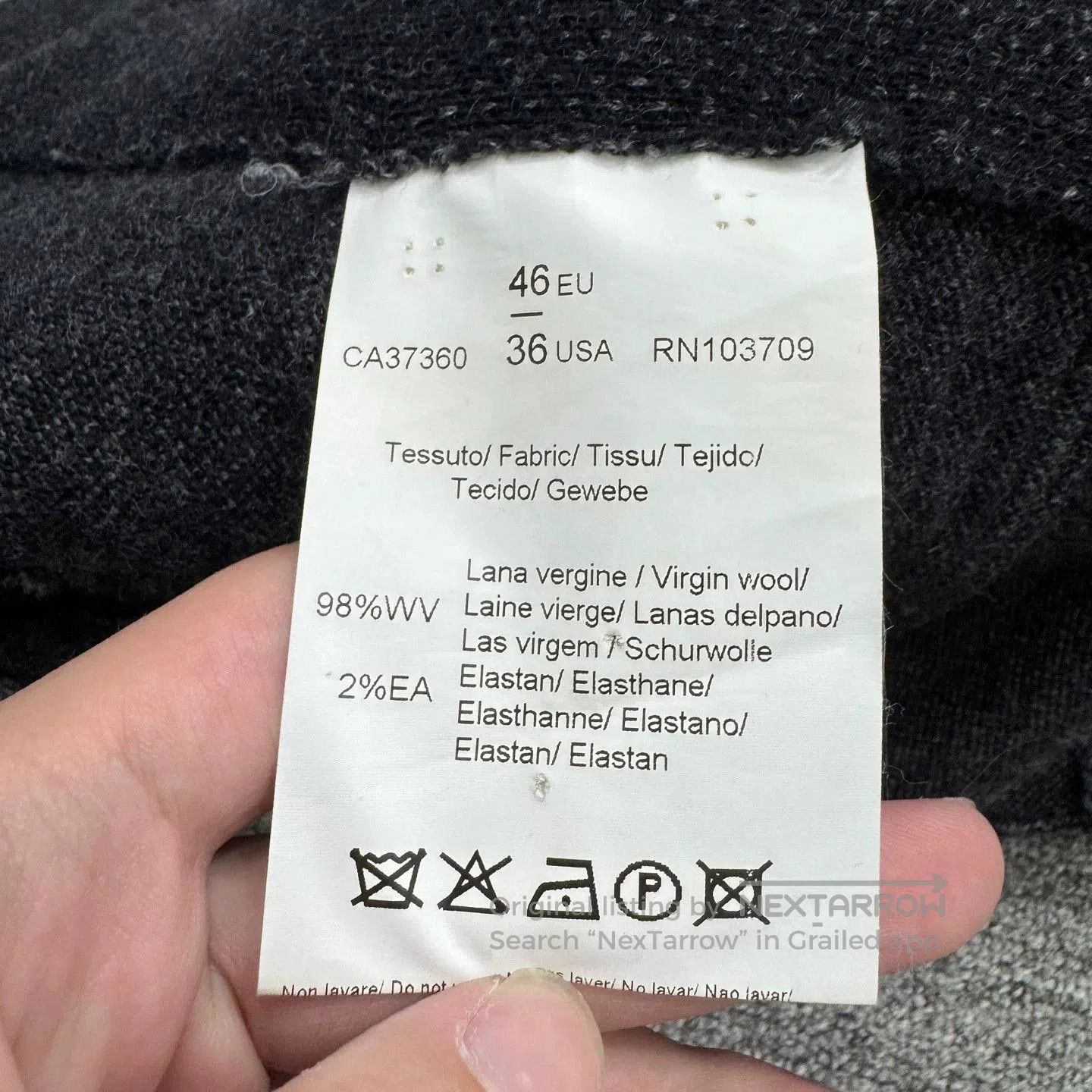 Armani ARMANI Wool Coat Size 46. Size US S / EU 44-46 / 1 - 3 Thumbnail
