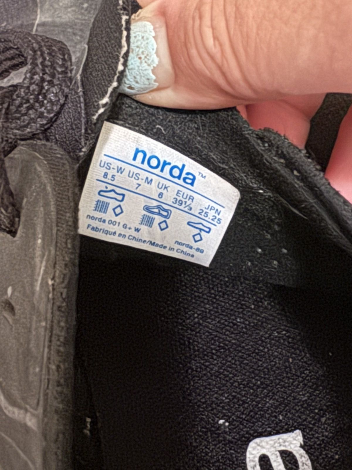 Other NWT 001 G+ - W - Stealth Black norda Womens Size US 8.5 / IT 38.5 - 8 Thumbnail