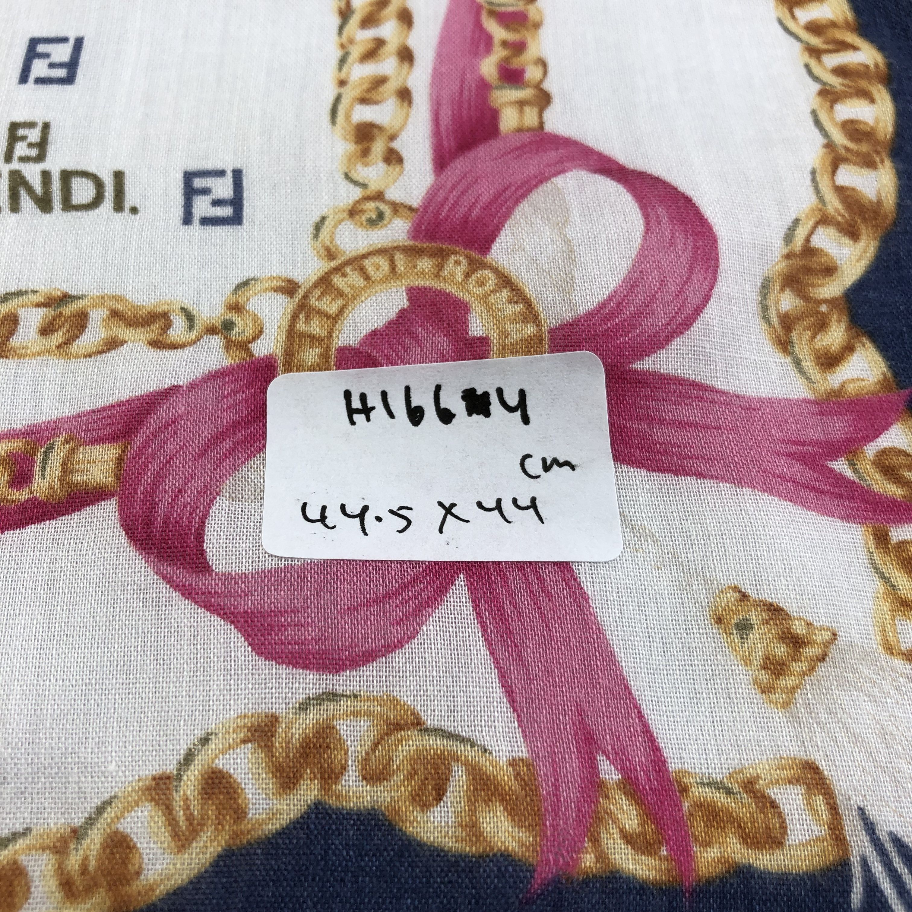 Vintage Fendi Monogram FF Handkerchief Neckerchief Bandana H1664 Size ONE SIZE - 7 Thumbnail