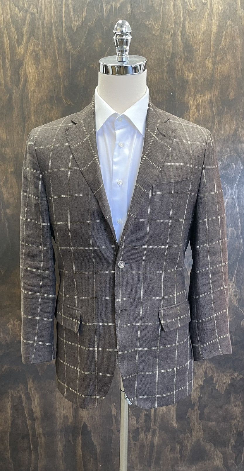 Polo Ralph Lauren × Vintage Windowpane Check Print Polo 2 Jacket Size 38R - 1 Thumbnail