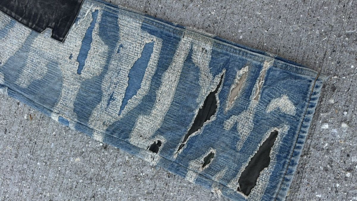 Givenchy Boro Destroyed Moleskin Distressed Denim Jeans