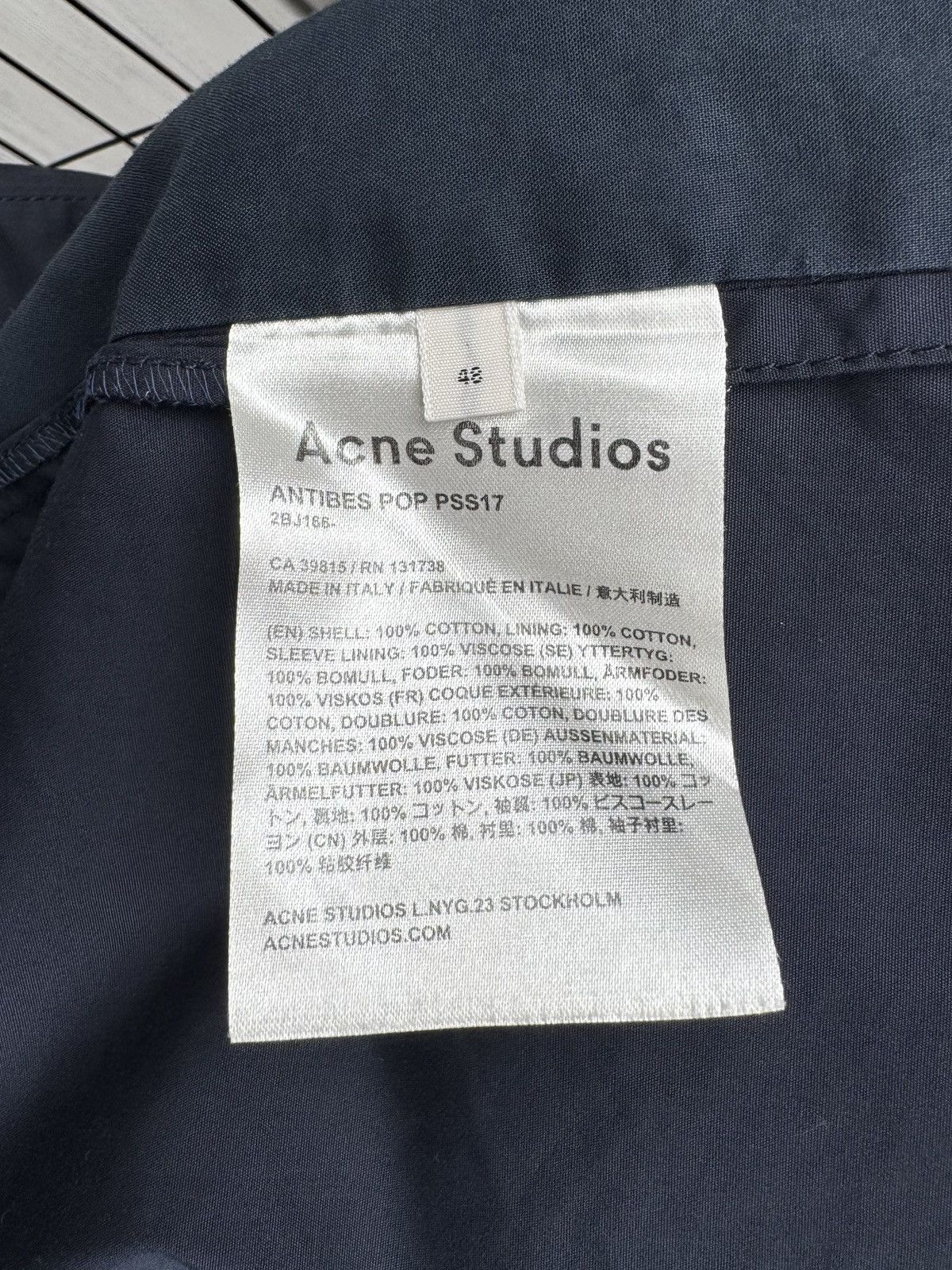 Acne Studios Acne Studios ANTIBES POP PSS17 Unlined cotton faded blazer Size 38R - 14 Thumbnail