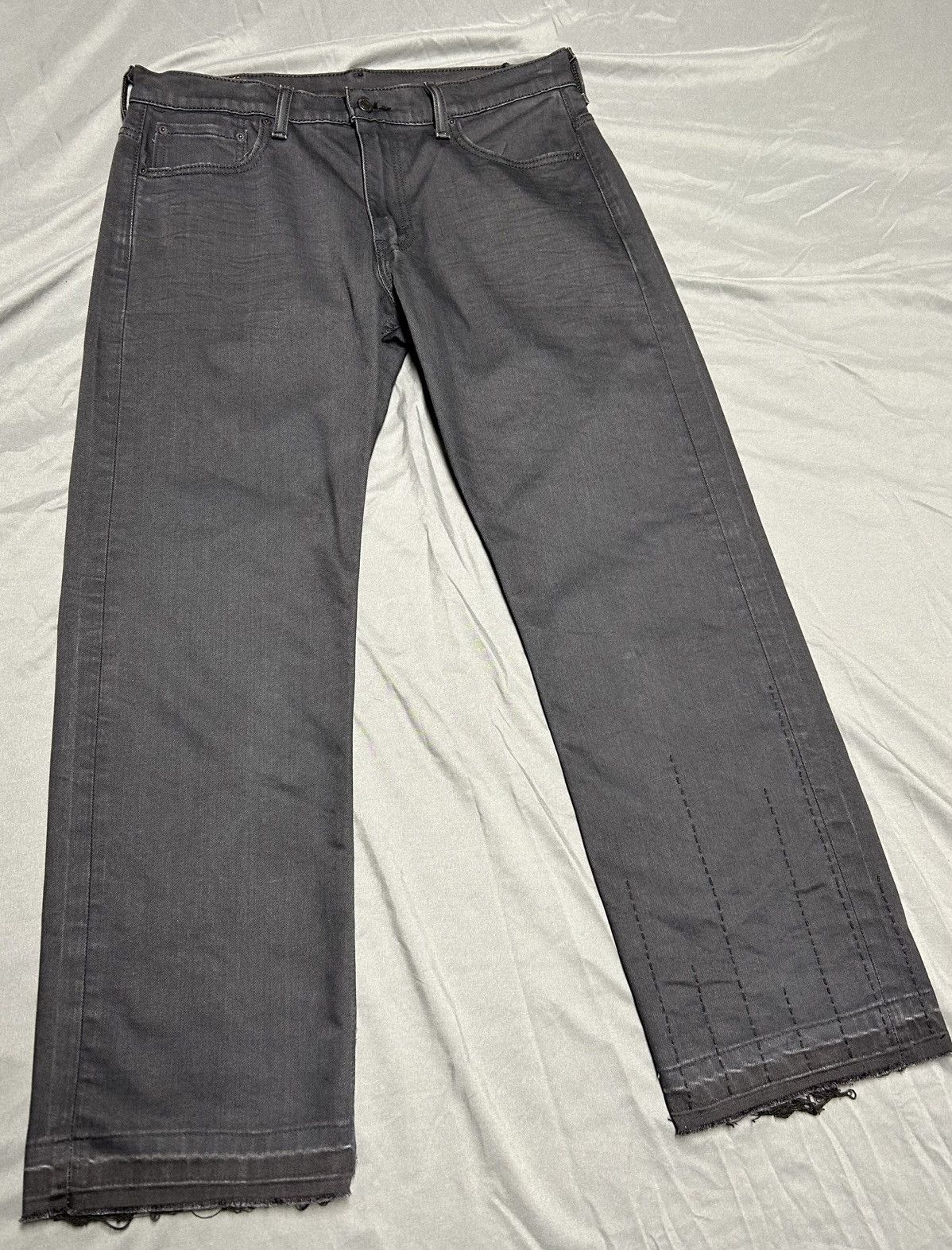 Levi's Levi’s 569 Sashiko Hand Stitched 1/1 Upcycled Unique Size US 33 - 17 Thumbnail