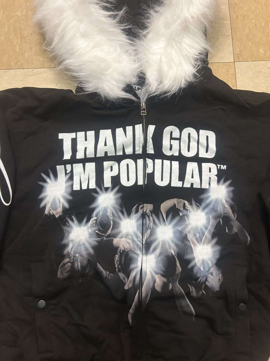 Haunted Starbucks Joeyy thank god im popular hoodie Size US L / EU 52-54 / 3 - 2 Thumbnail