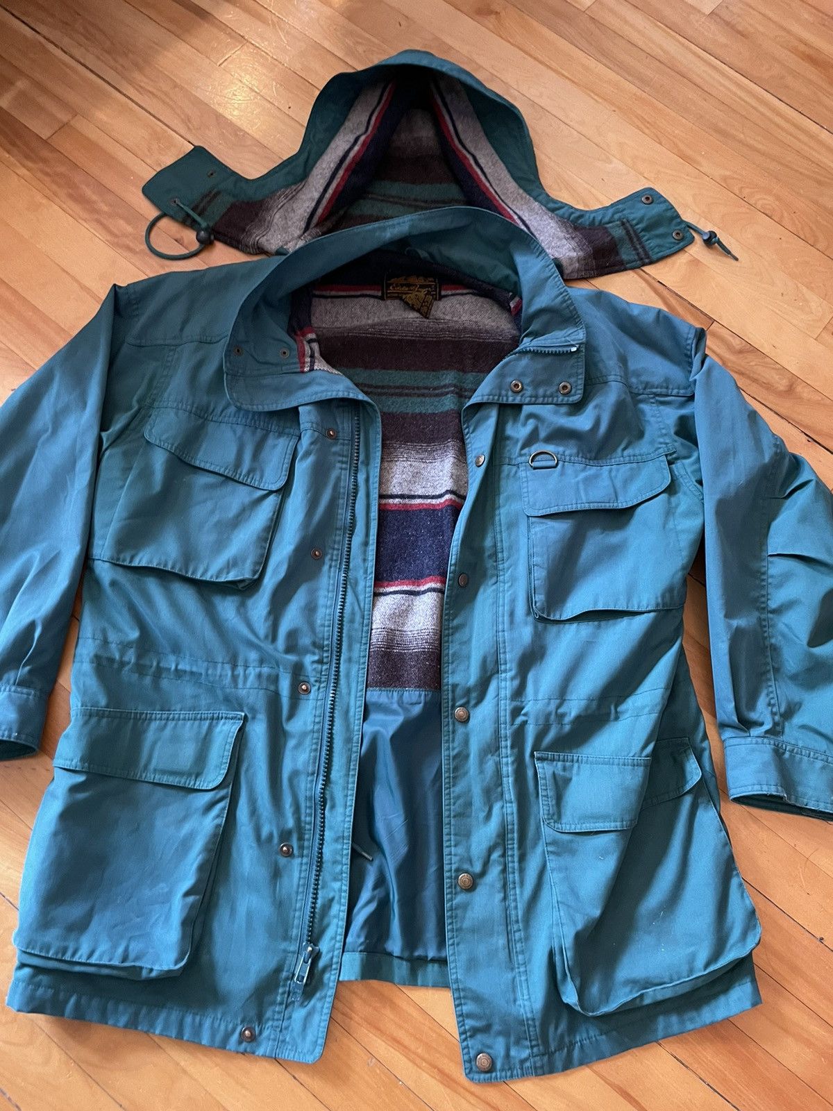 Eddie Bauer × Vintage Vintage Eddie Bauer wool line mountain parka blanketed Size US L / EU 52-54 / 3 - 5 Thumbnail