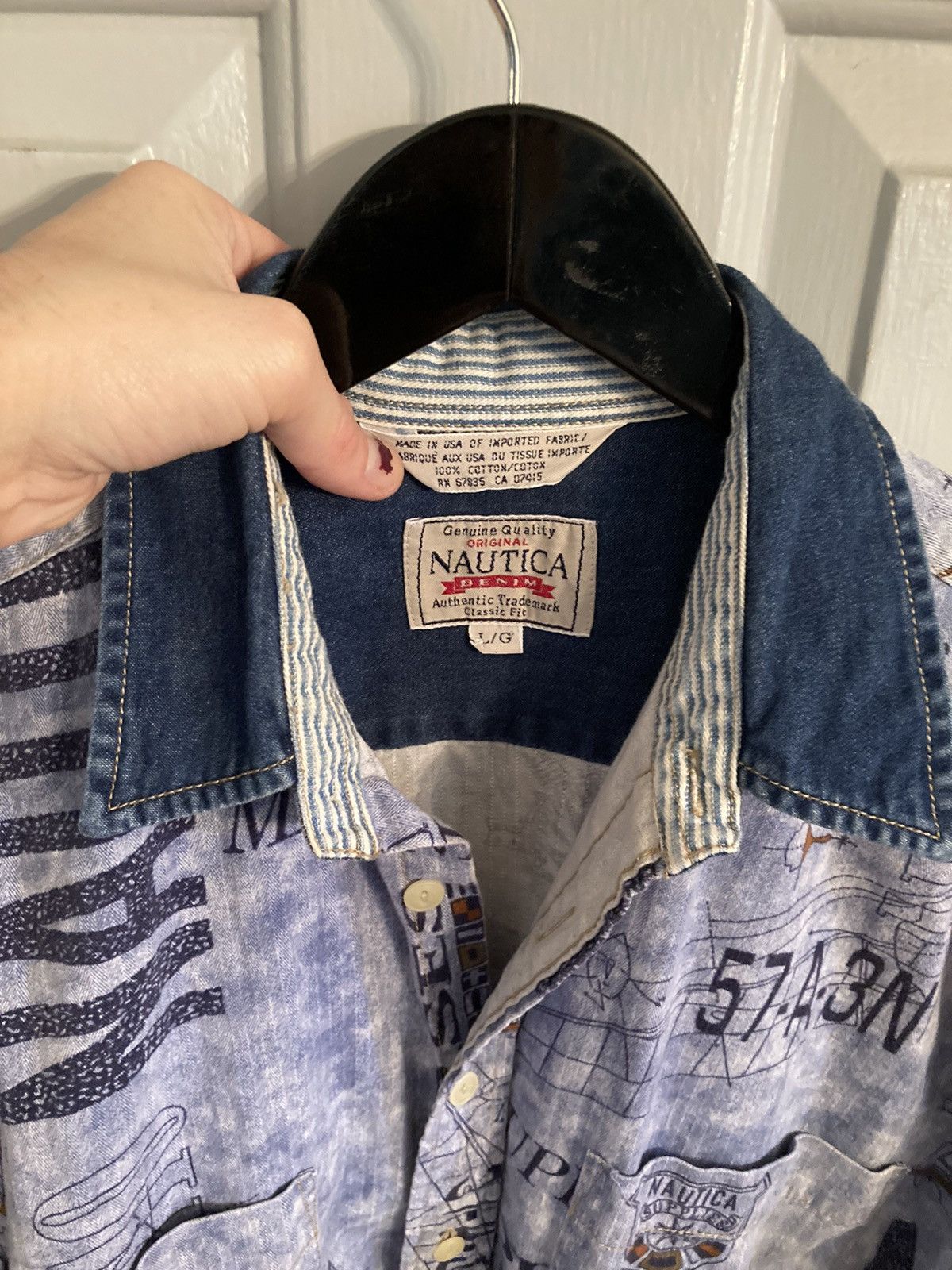 Nautica × Vintage VTG 90s NAUTICA Marine Supplies Surfcasting Equipment XL Size US XL / EU 56 / 4 - 4 Thumbnail