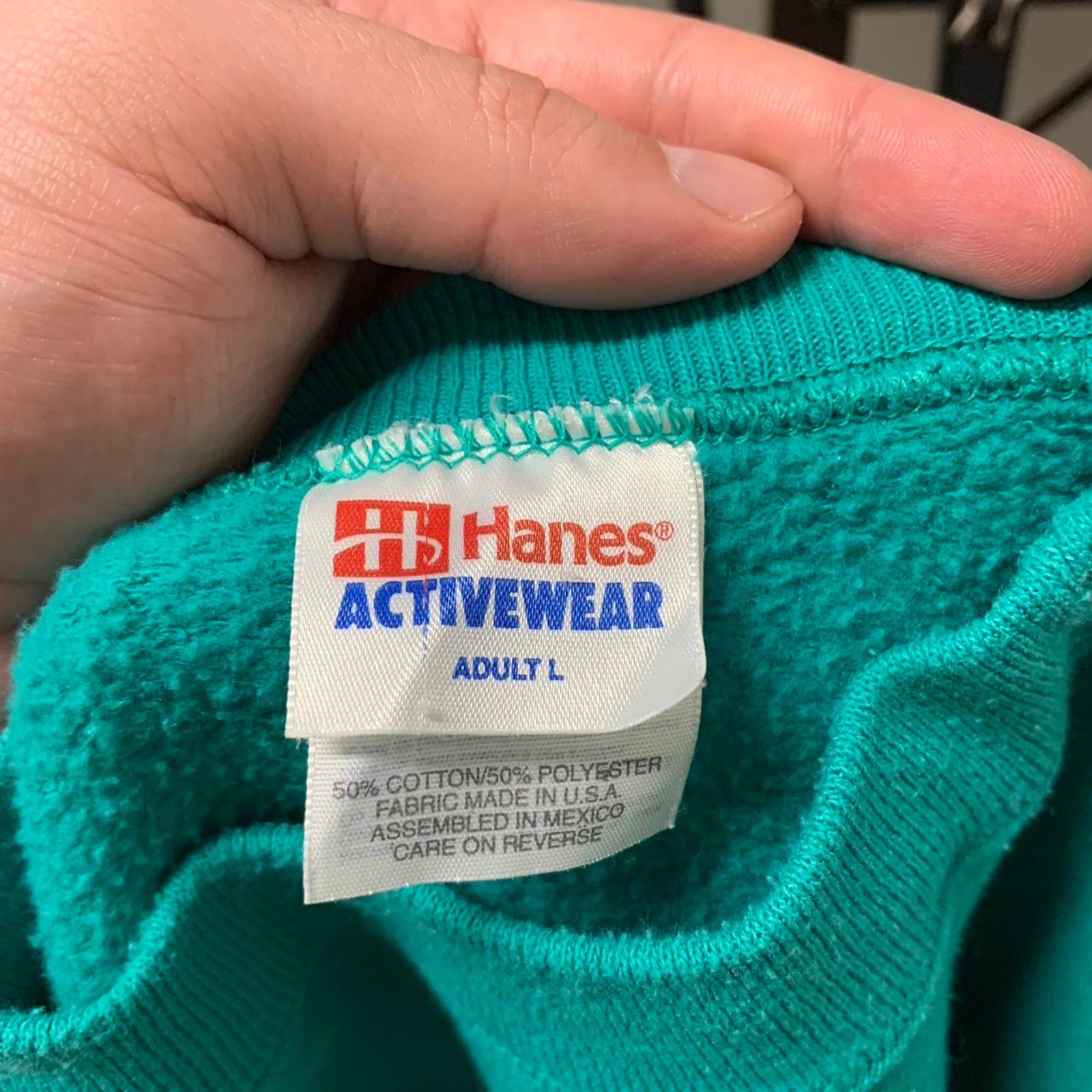 Hanes × Vintage Vintage 90s Crewneck Size US L / EU 52-54 / 3 - 5 Thumbnail