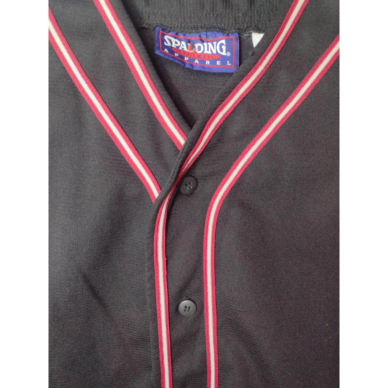 Spalding Vintage 80s Spalding Athletic Apparel Button Up Shirt Size Size US M / EU 48-50 / 2 - 2 Thumbnail