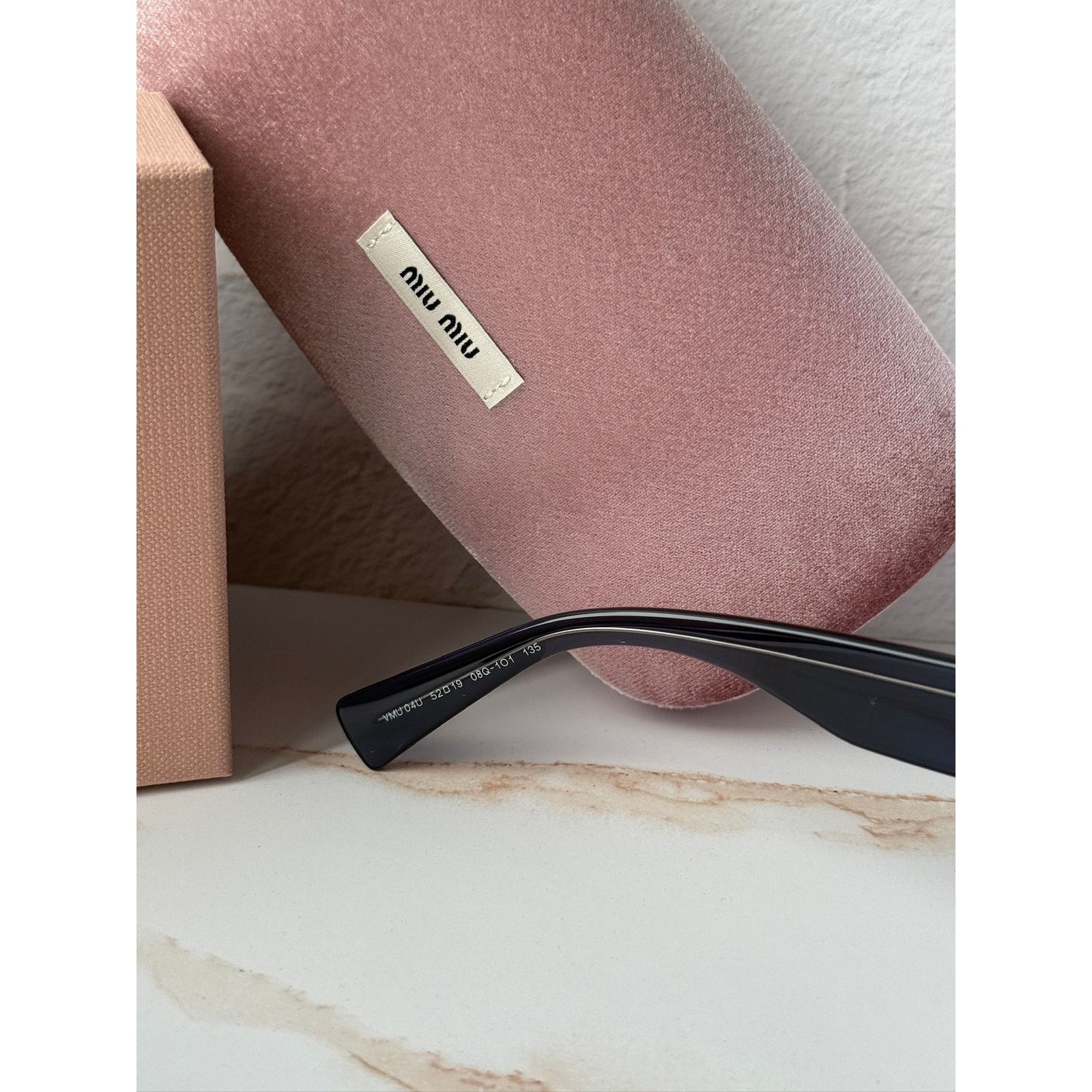 Miu Miu NEW Miu Miu MU04UV Oversized Square Eyeglasses in Blue Size ONE SIZE - 6 Thumbnail