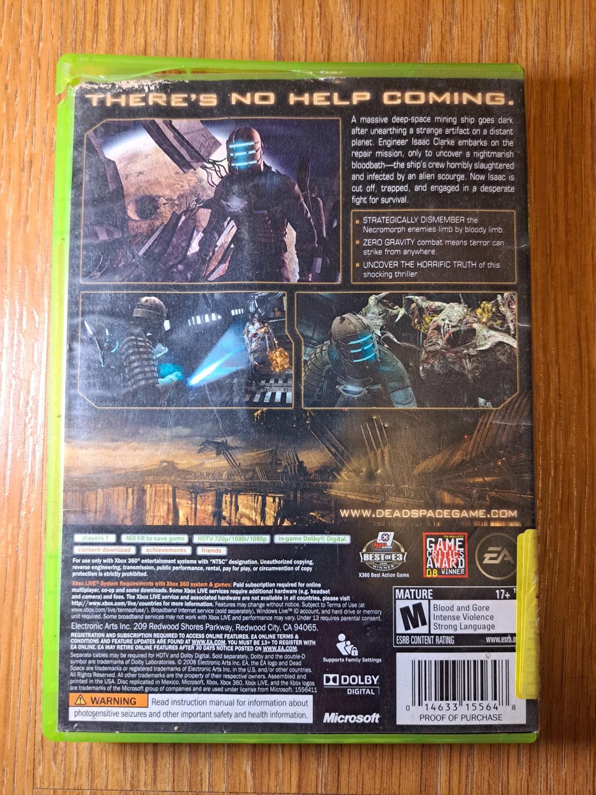 Other Dead Space Xbox 360 Video Game Size ONE SIZE - 2 Thumbnail