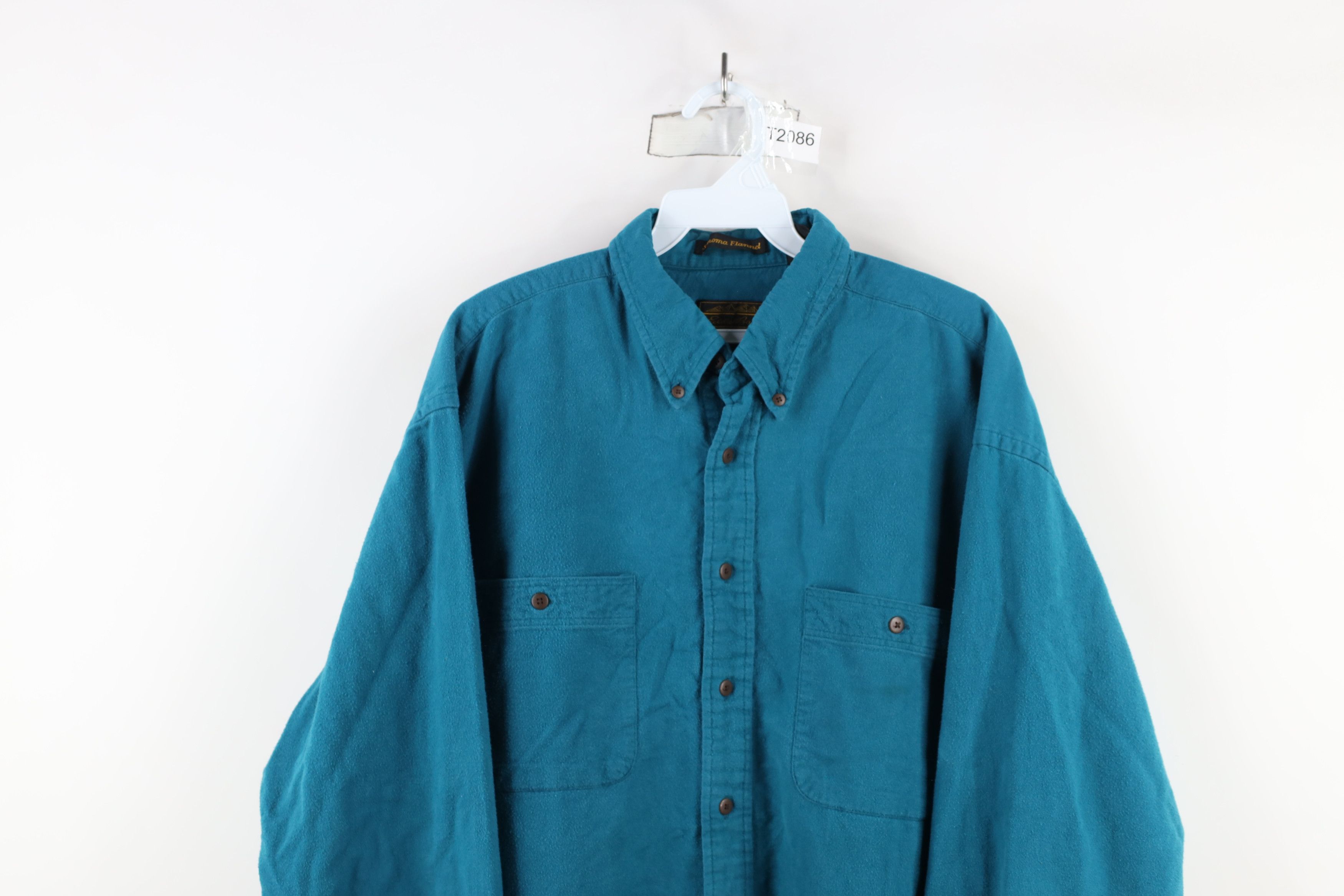 Eddie Bauer × Vintage Vintage 90s Eddie Bauer Cloth Sonoma Flannel Button Shirt Size US XL / EU 56 / 4 - 2 Thumbnail