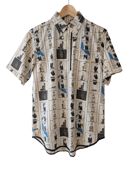 Number (N)ine NUMBER (N)INE SS02 MODERN AGE COMIC STRIP SHIRT Size US L / EU 52-54 / 3 - 1 Thumbnail