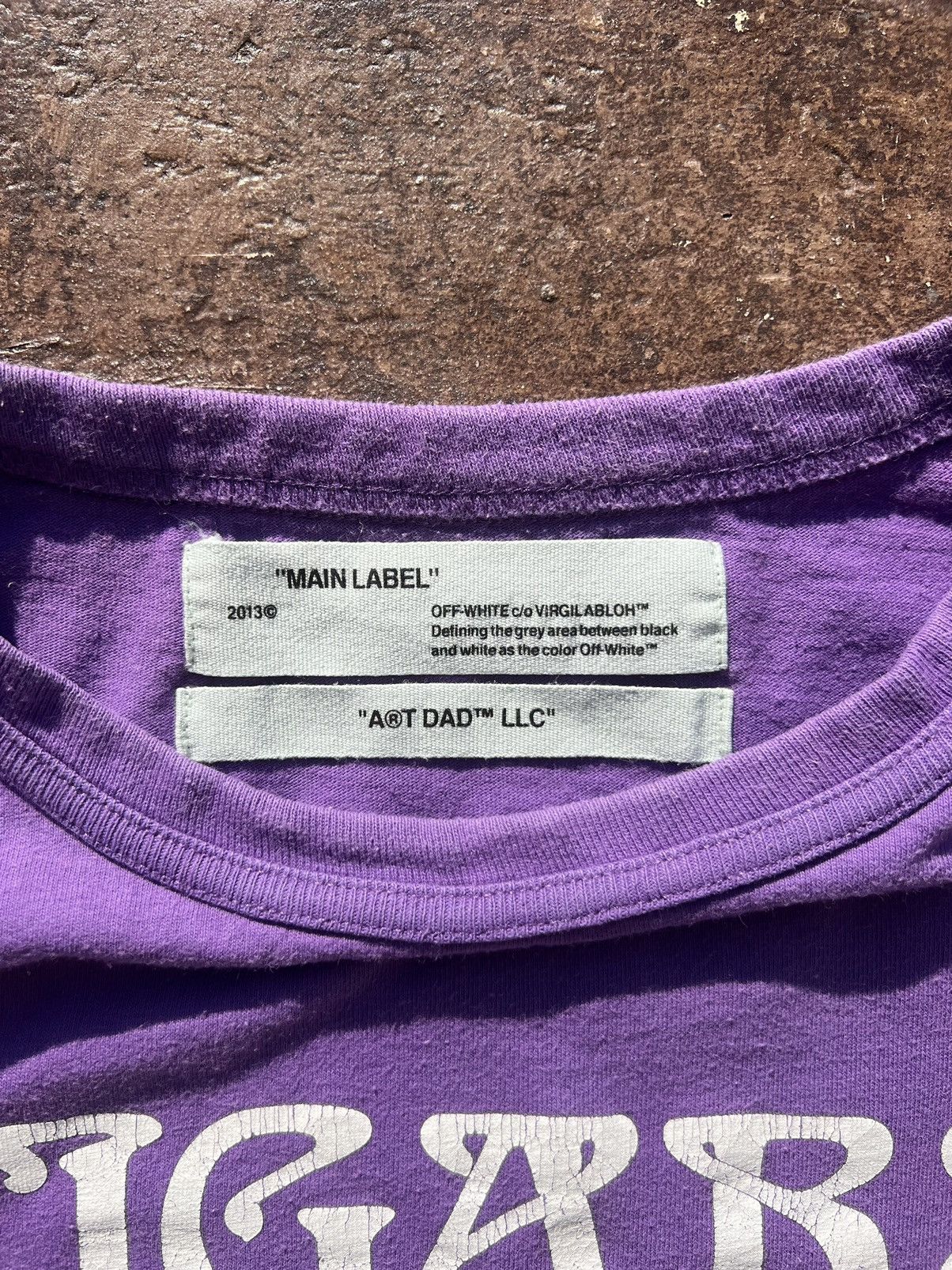 Off-White Off white purple tee - Tequila and cigars Size US S / EU 44-46 / 1 - 3 Thumbnail