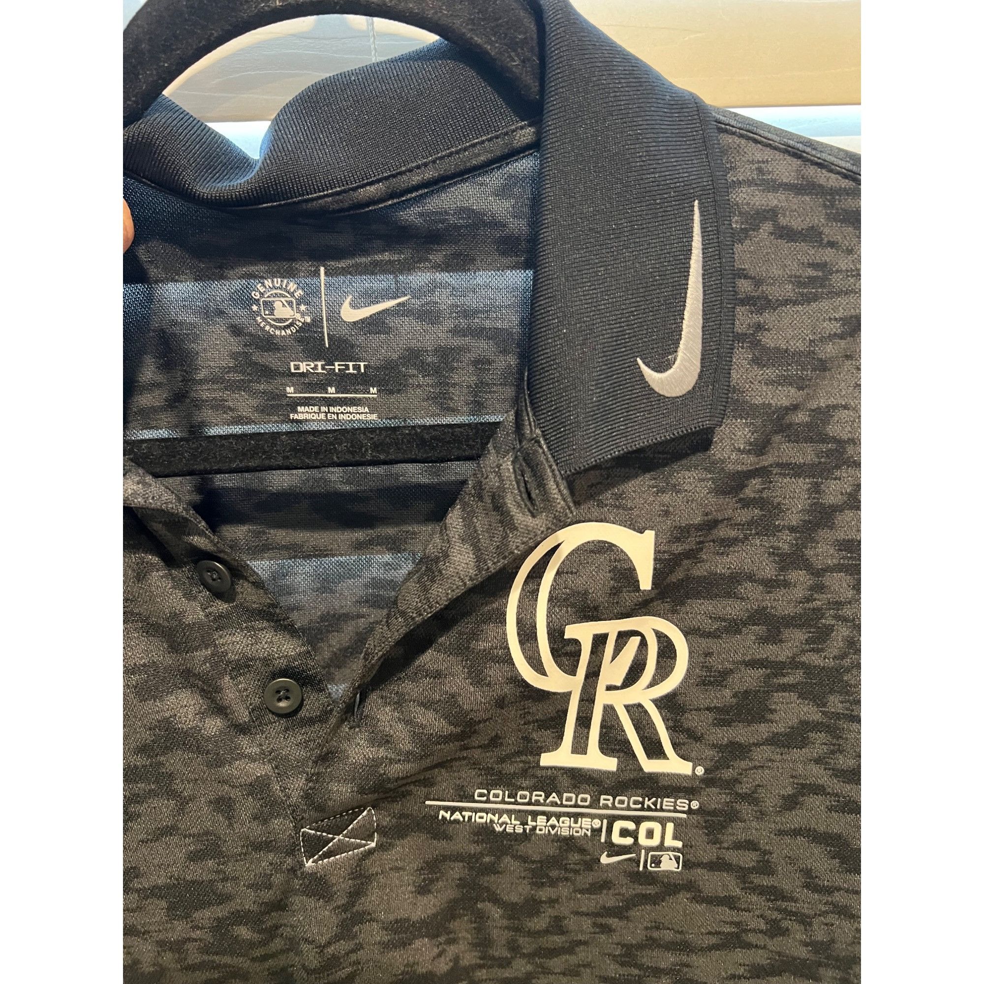 Nike Nike Baseball Colorado Rockies Polo Shirt - Size M Size US M / EU 48-50 / 2 - 2 Thumbnail