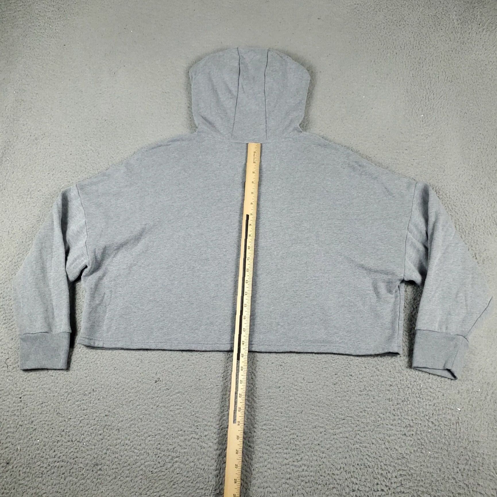 Under Armour Under Armour Project Rock Sweater Womens Hoodie Pullover Crop Top Large Gray Knit Cotton Blend Polyester L Sweatshirt Size L / US 10 / IT 46 - 5 Thumbnail