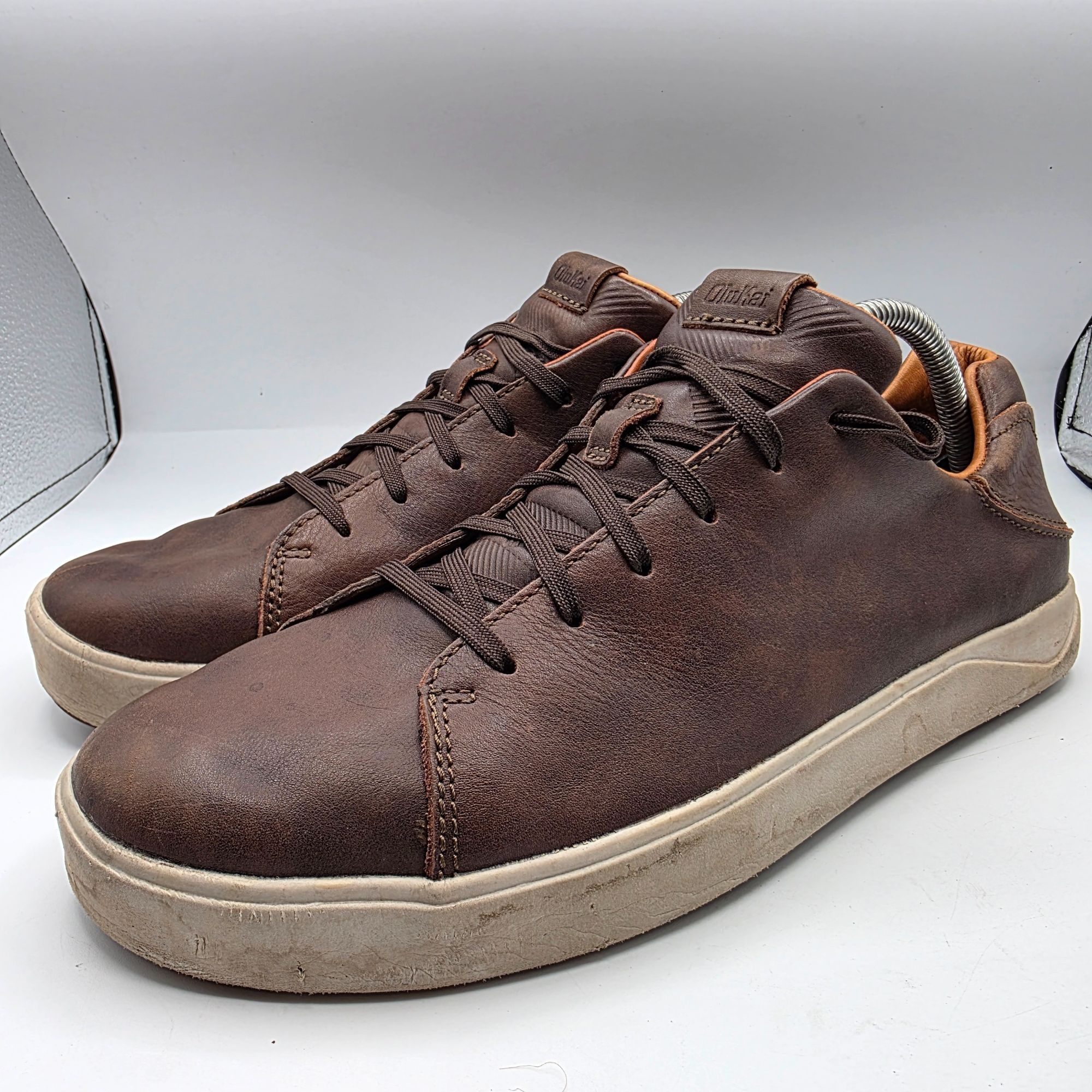 Olukai OluKai Lae'Ahi Li 'Ili Mens Size 11 Brown Casual Leather Sne Size US 11 / EU 44 - 4 Thumbnail