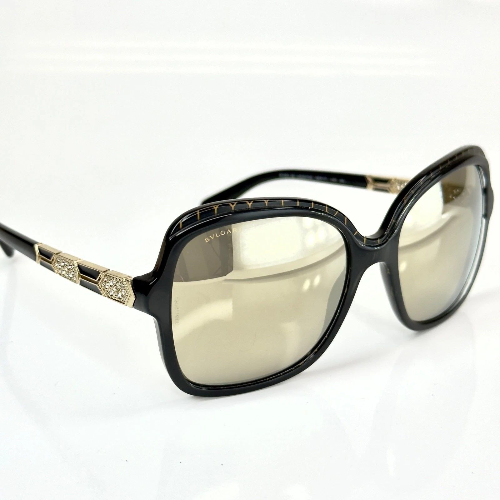 Bvlgari BULGARI 8181 Serpenti BV8181B Black Mirrored Sunglass Size ONE SIZE - 11 Thumbnail
