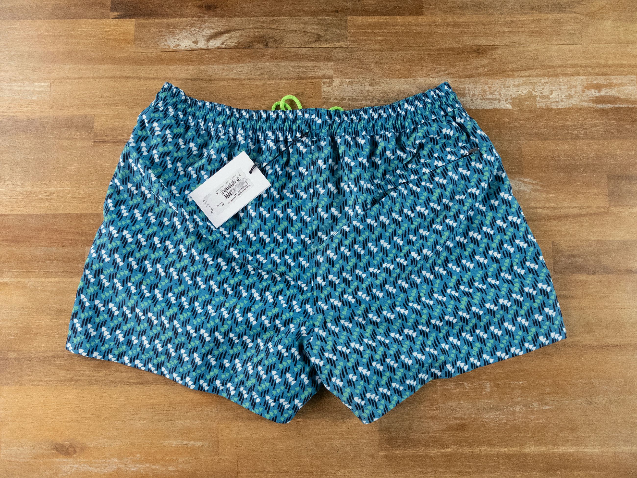 Paul Smith PAUL SMITH Swimwear blue geometric print swim shorts XL Size US 36 / EU 52 - 5 Thumbnail