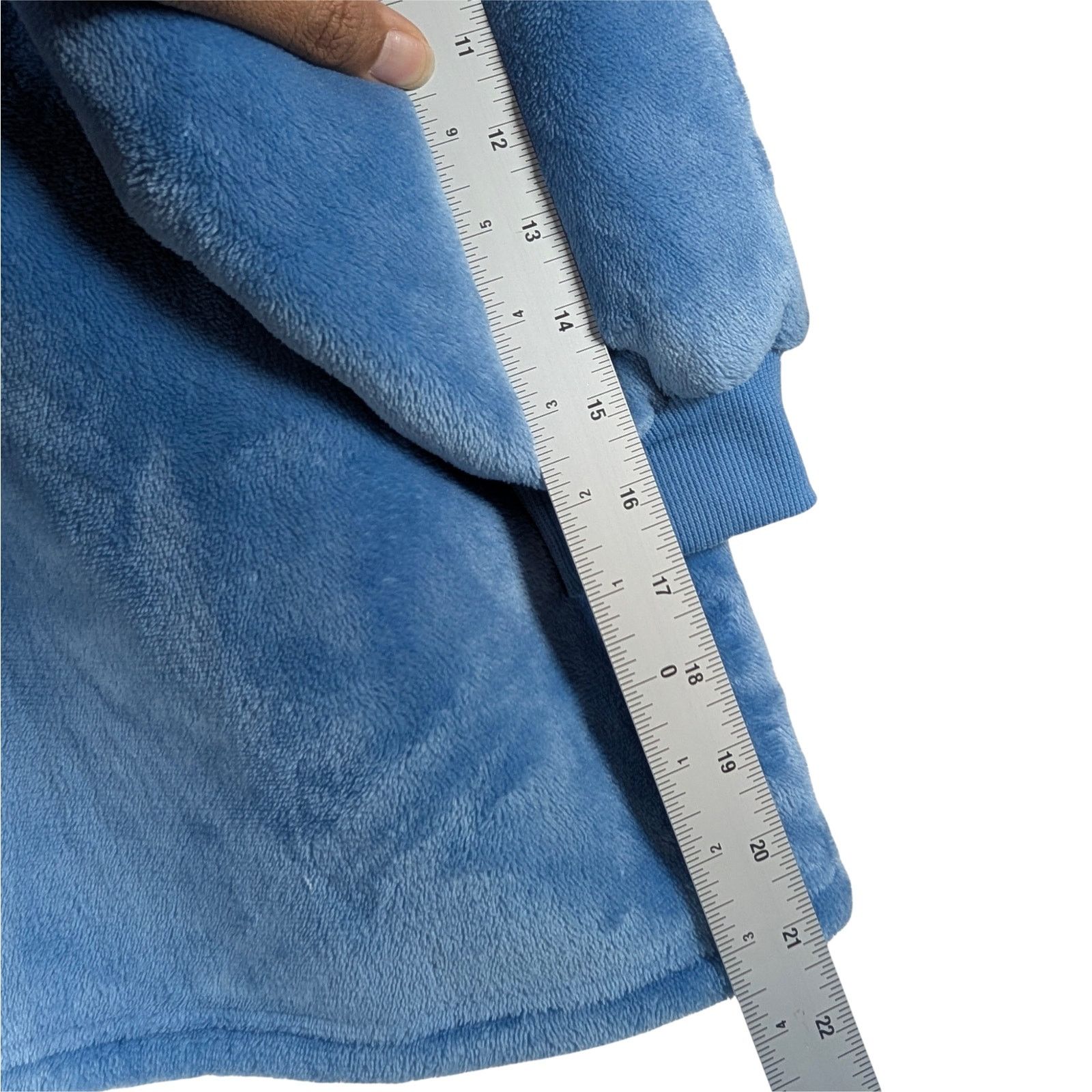 Disney Disney Stitch Plush Hooded Wearable Blanket One Size Blue Size ONE SIZE - 5 Thumbnail