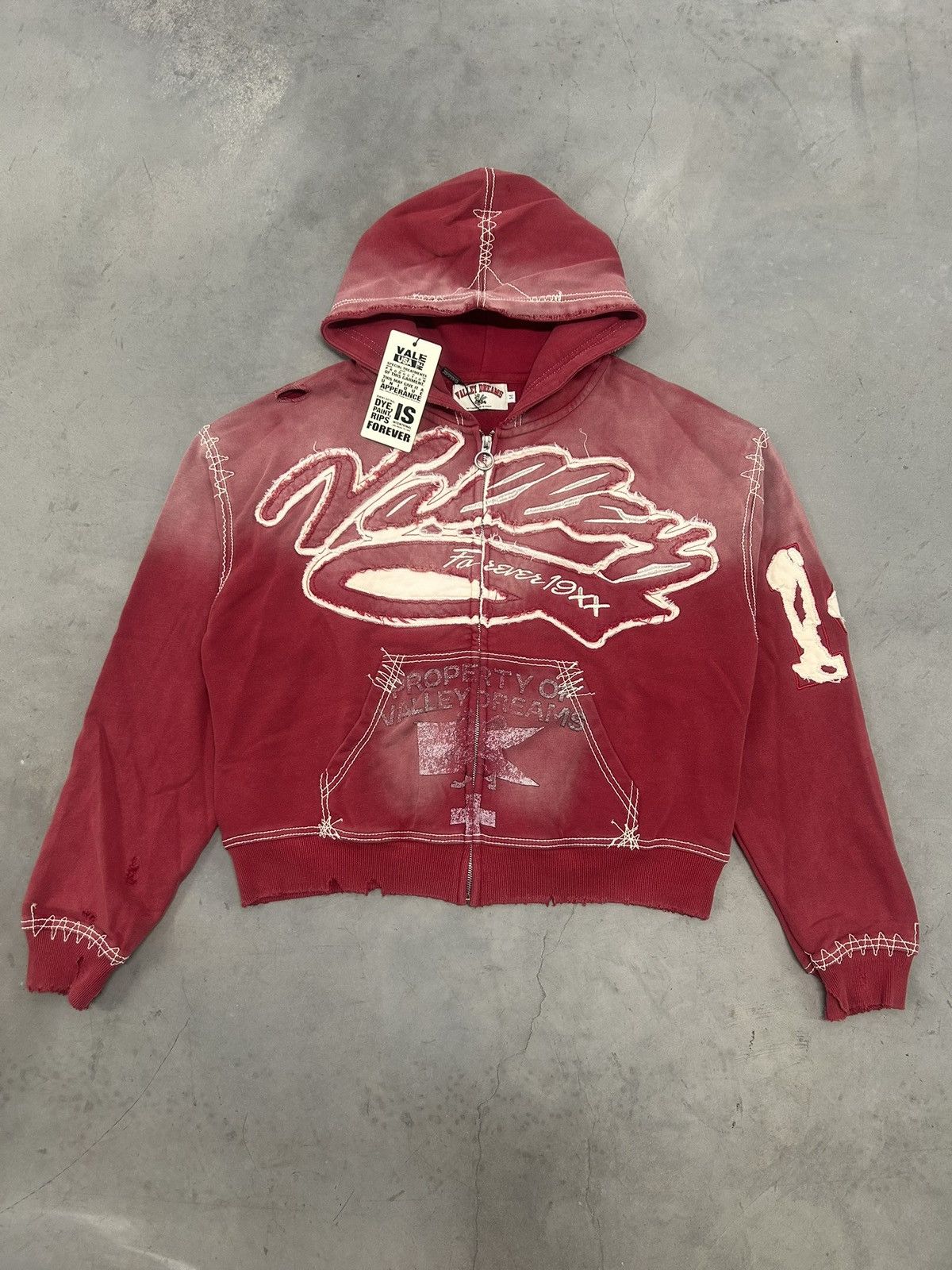 Vale Vale Forever Valley Dreams Red Religion Zip Up Hoodie Size US XL / EU 56 / 4 - 1 Thumbnail