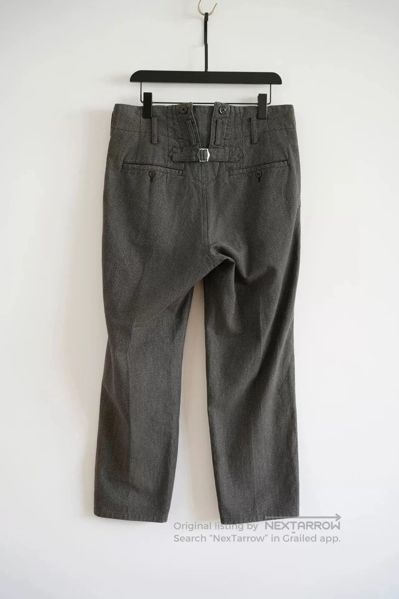 Yohji Yamamoto yohji yamamoto gray striped flared trousers. Size US 28 / EU 44 - 2 Thumbnail
