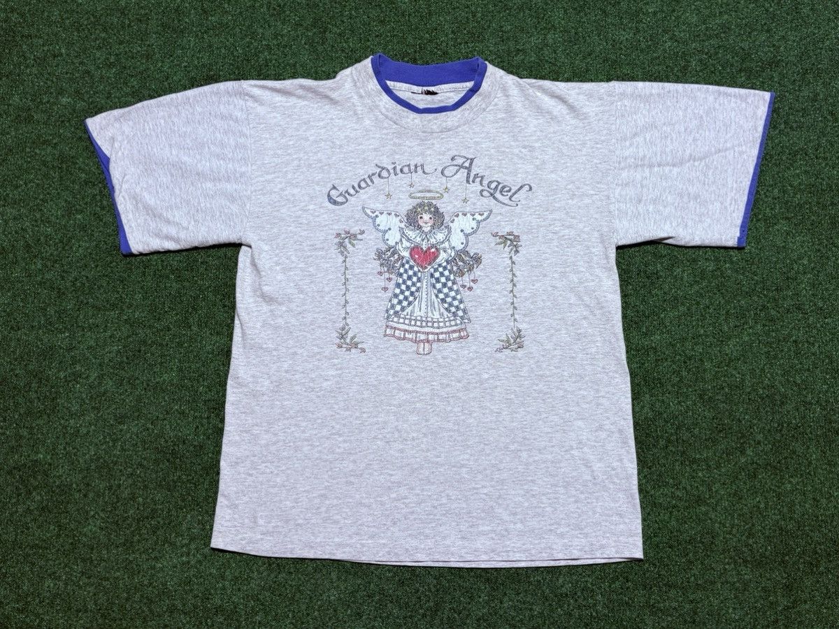 Vintage Vintage 90s Guardian Angel Single Stitch Tee Size US M / EU 48-50 / 2 - 1 Thumbnail