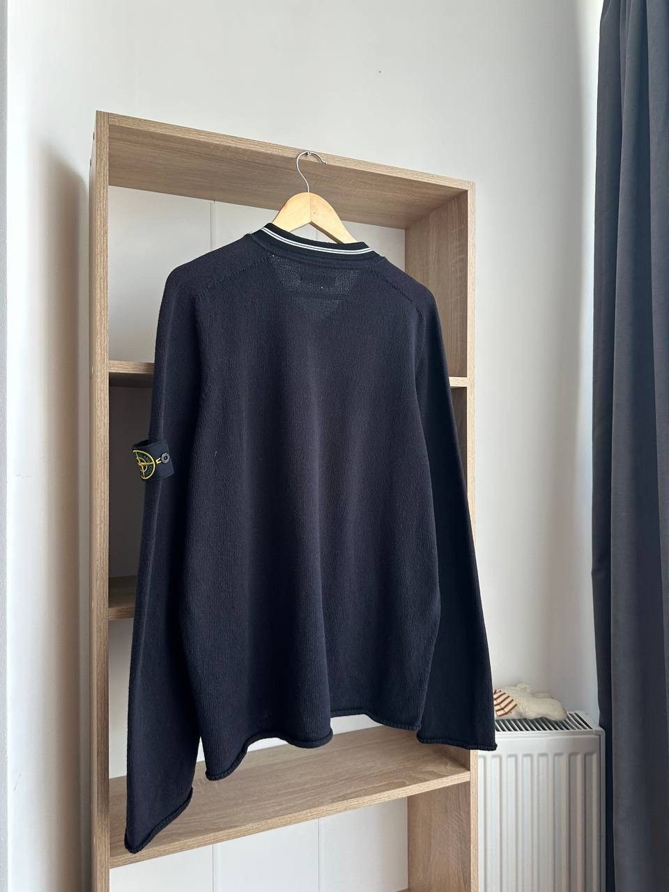 Stone Island × Vintage Vintage Stone Island Black Sweater Size US L / EU 52-54 / 3 - 14 Thumbnail