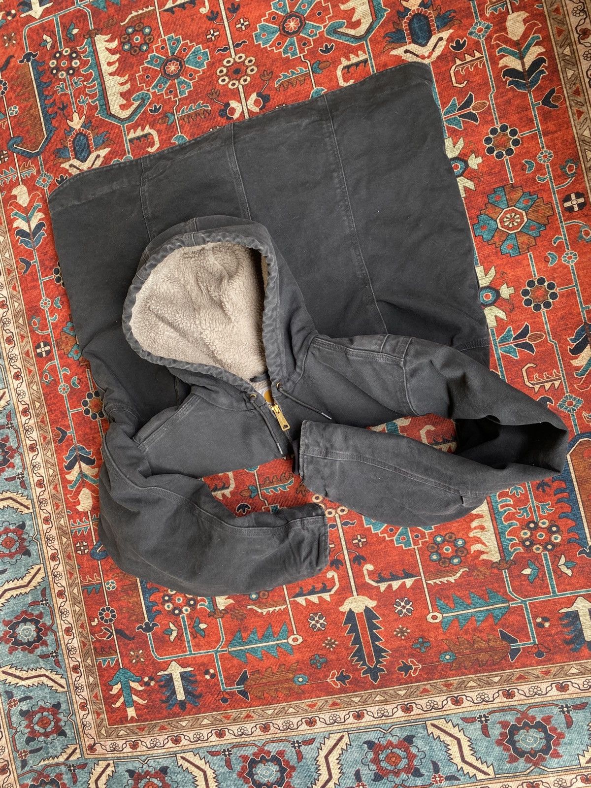 Carhartt SOLD OUT Carhartt Women Jacket sherpa lined WJ141 BLK Size US XL / EU 56 / 4 - 9 Thumbnail